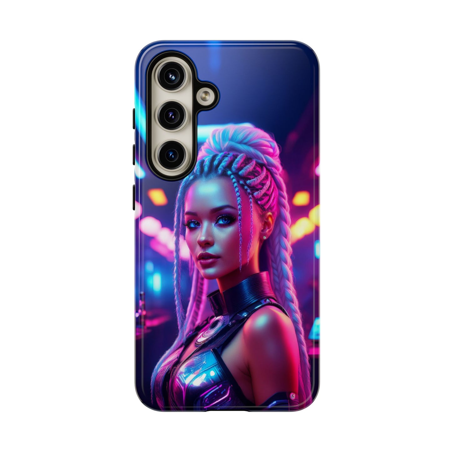 Futuristic Cyberpunk Female Cell Phone Case 007