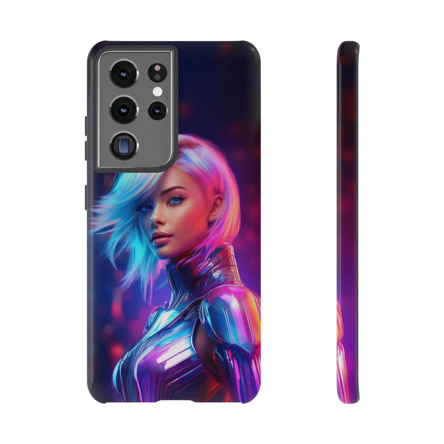 Futuristic Cyberpunk Female Cell Phone Case 028