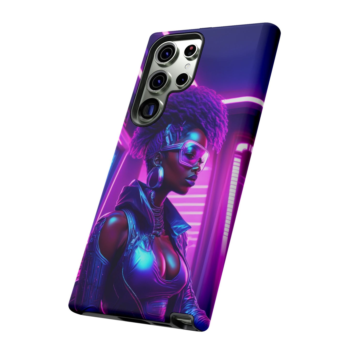 Futuristic Cyberpunk Female Cell Phone Case 004