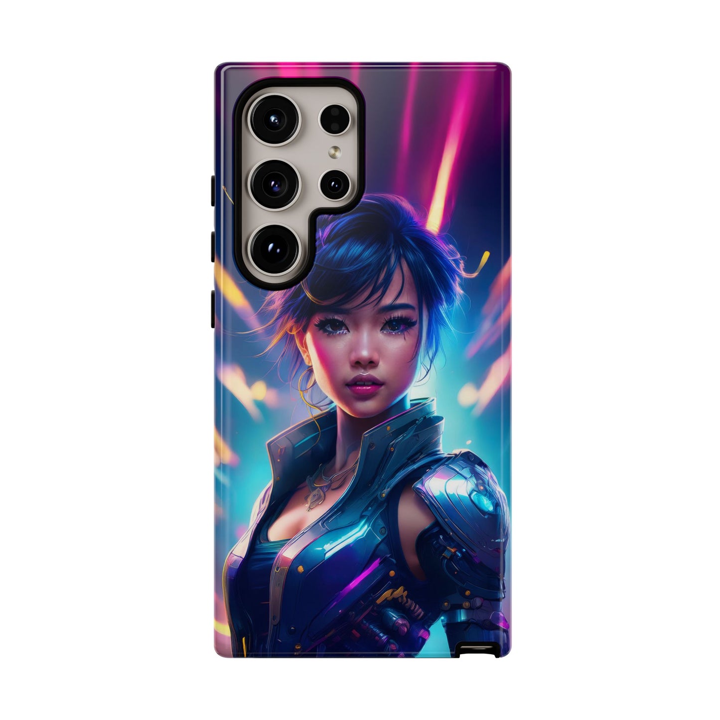 Futuristic Cyberpunk Female Cell Phone Case 024