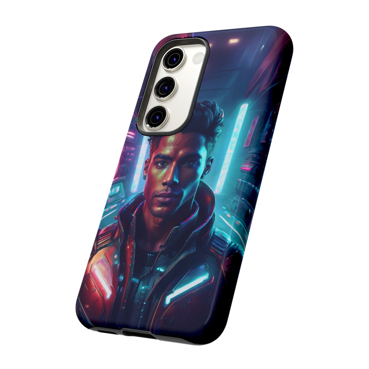 Futuristic Cyberpunk Male Cell Phone Case 007