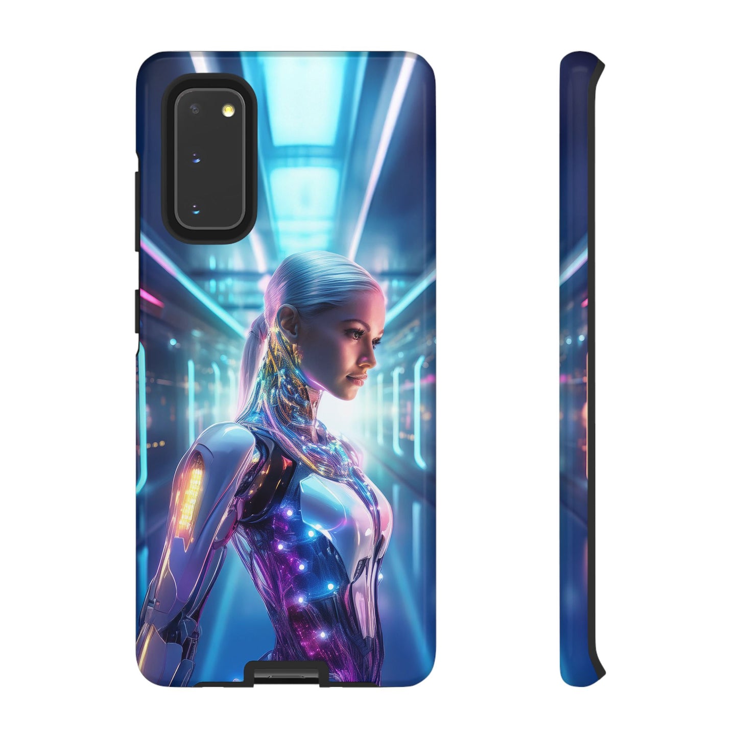 Futuristic Human Android Hybrid Cell Phone Case 015