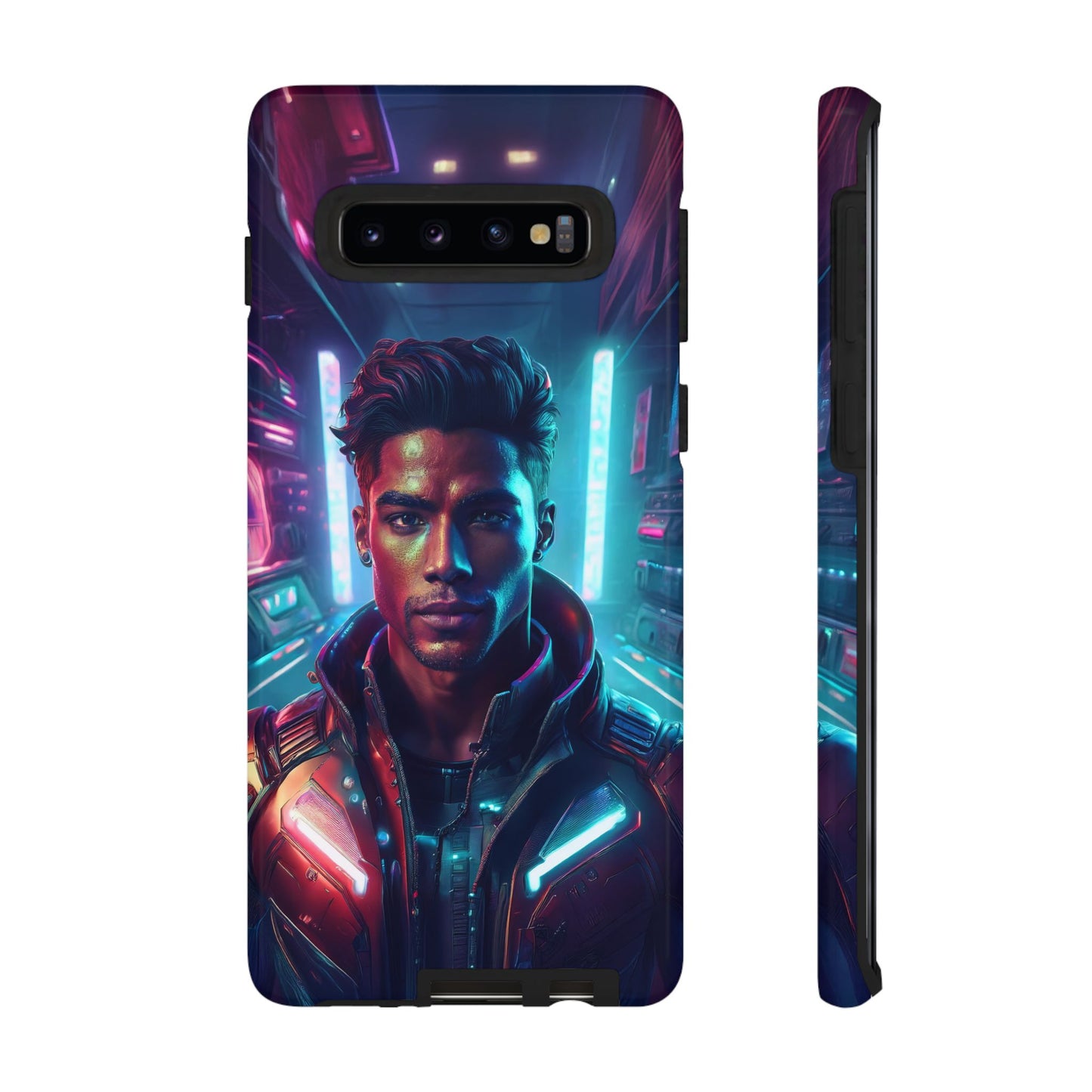 Futuristic Cyberpunk Male Cell Phone Case 007