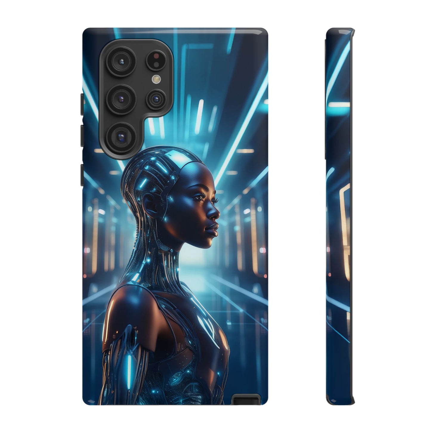 Futuristic Human Android Hybrid Cell Phone Case 003