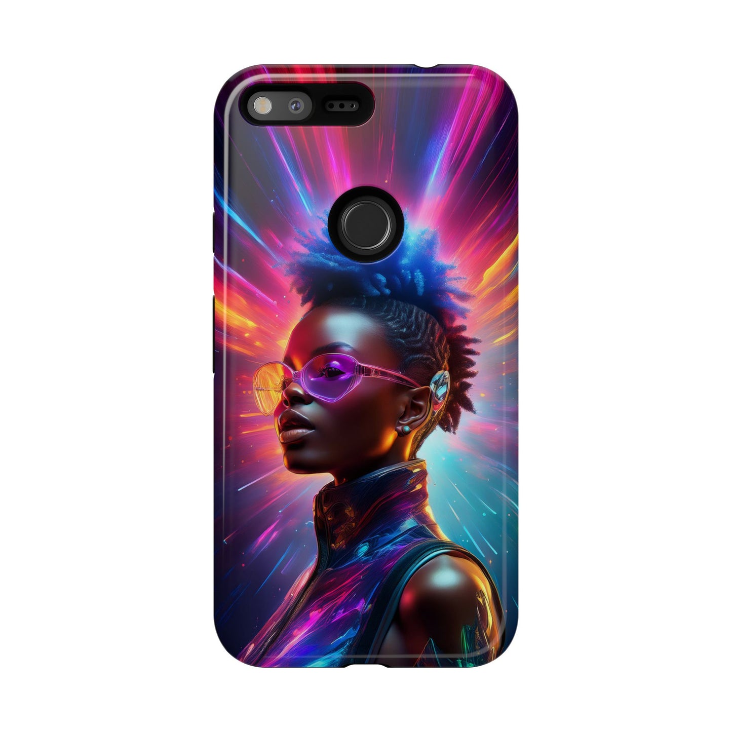 Futuristic Cyberpunk Female Cell Phone Case 026