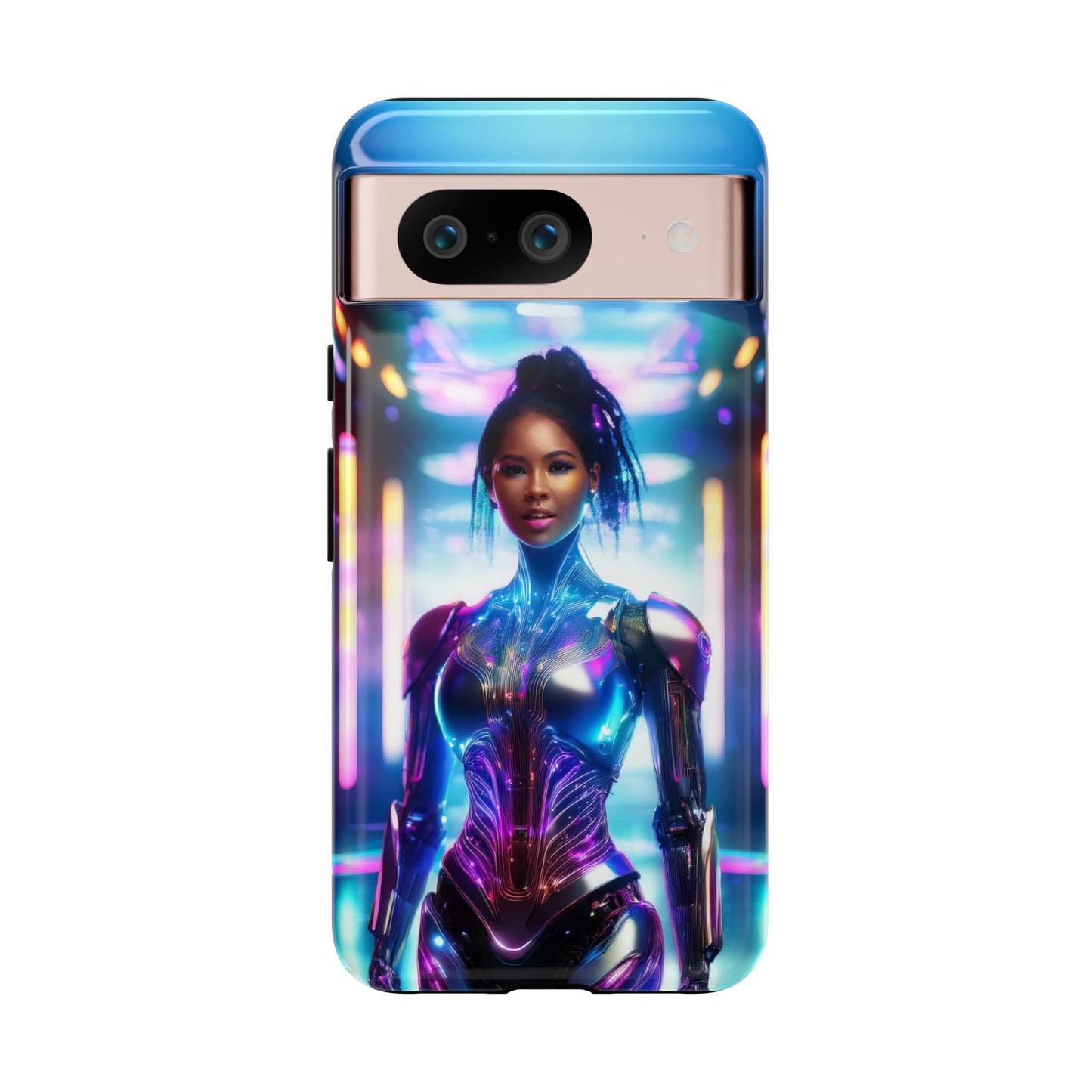 Futuristic Human Android Hybrid Cell Phone Case 009