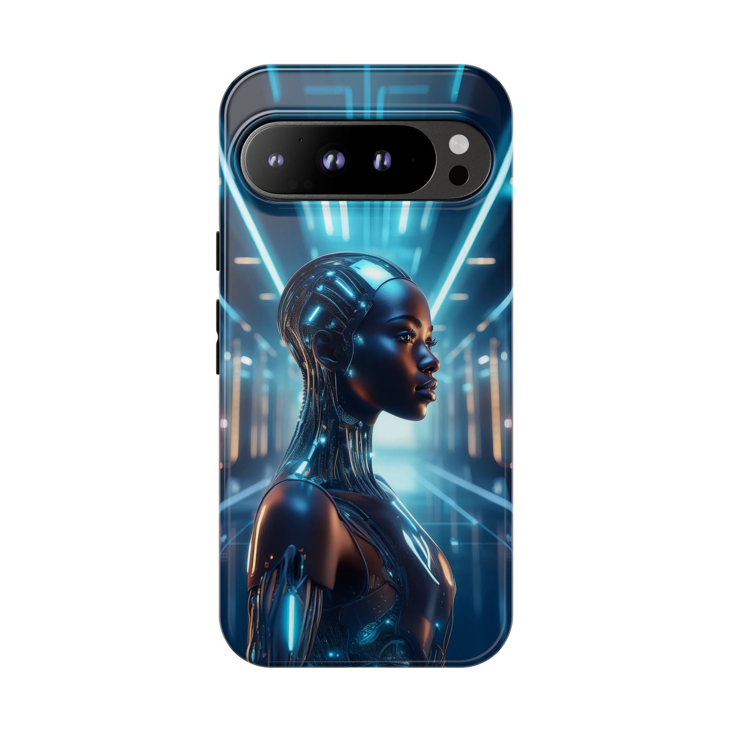 Futuristic Human Android Hybrid Cell Phone Case 003