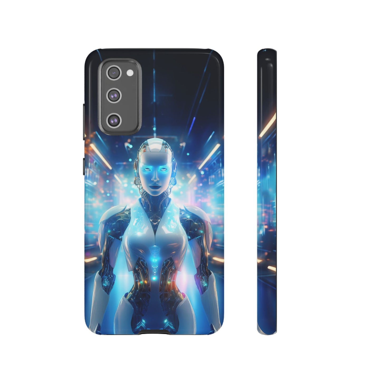 Futuristic Human Android Hybrid Cell Phone Case 012