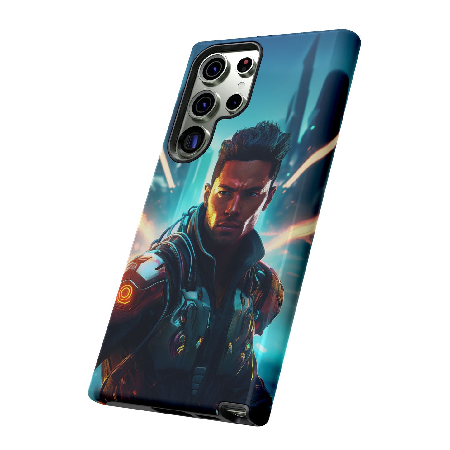 Futuristic Cyberpunk Male Cell Phone Case 015