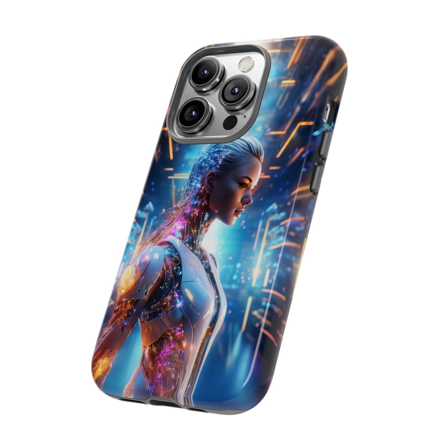 Futuristic Human Android Hybrid Cell Phone Case 008