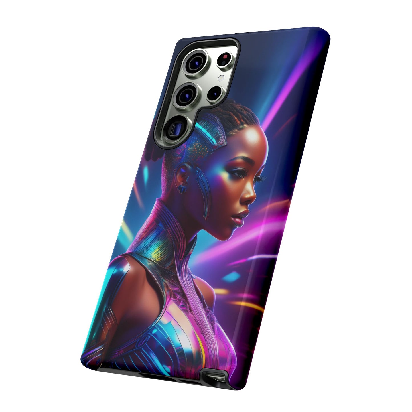 Futuristic Cyberpunk Female Cell Phone Case 014