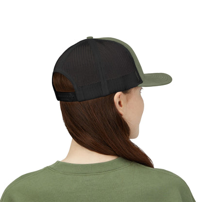 El Jefe Trucker Hat – Embroidered Bold Text Hat for Boss Energy, Leadership Style, and Latin Flair. Black Letters