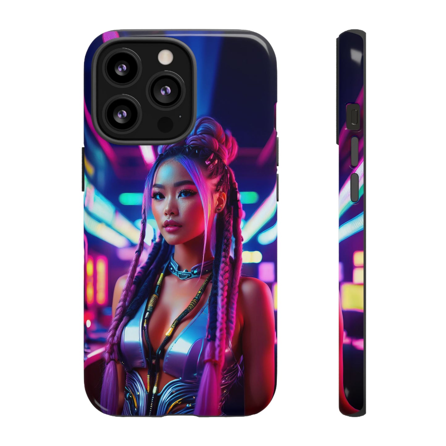 Futuristic Cyberpunk Female Cell Phone Case 008