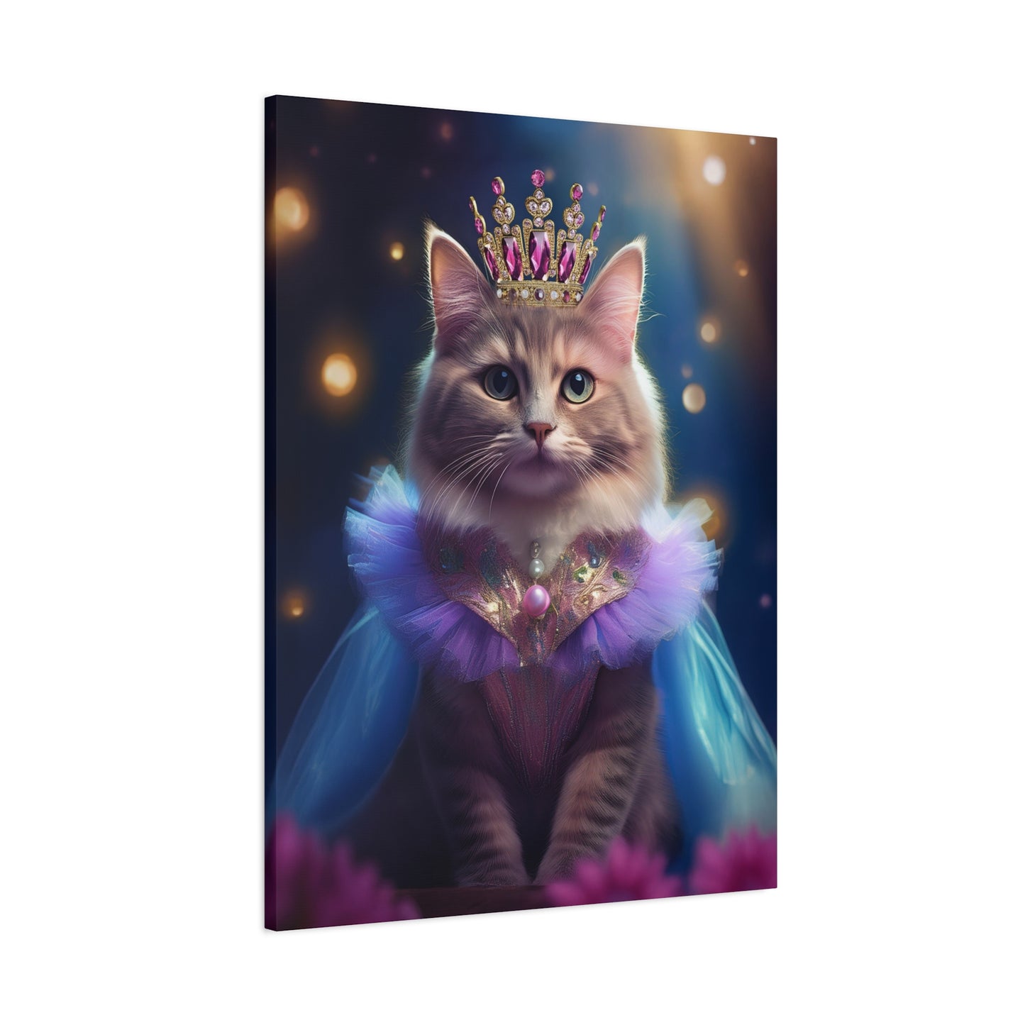 Meowgical Fairy Purrincess Canvas Art | Stretched Matte Wall Decor 003