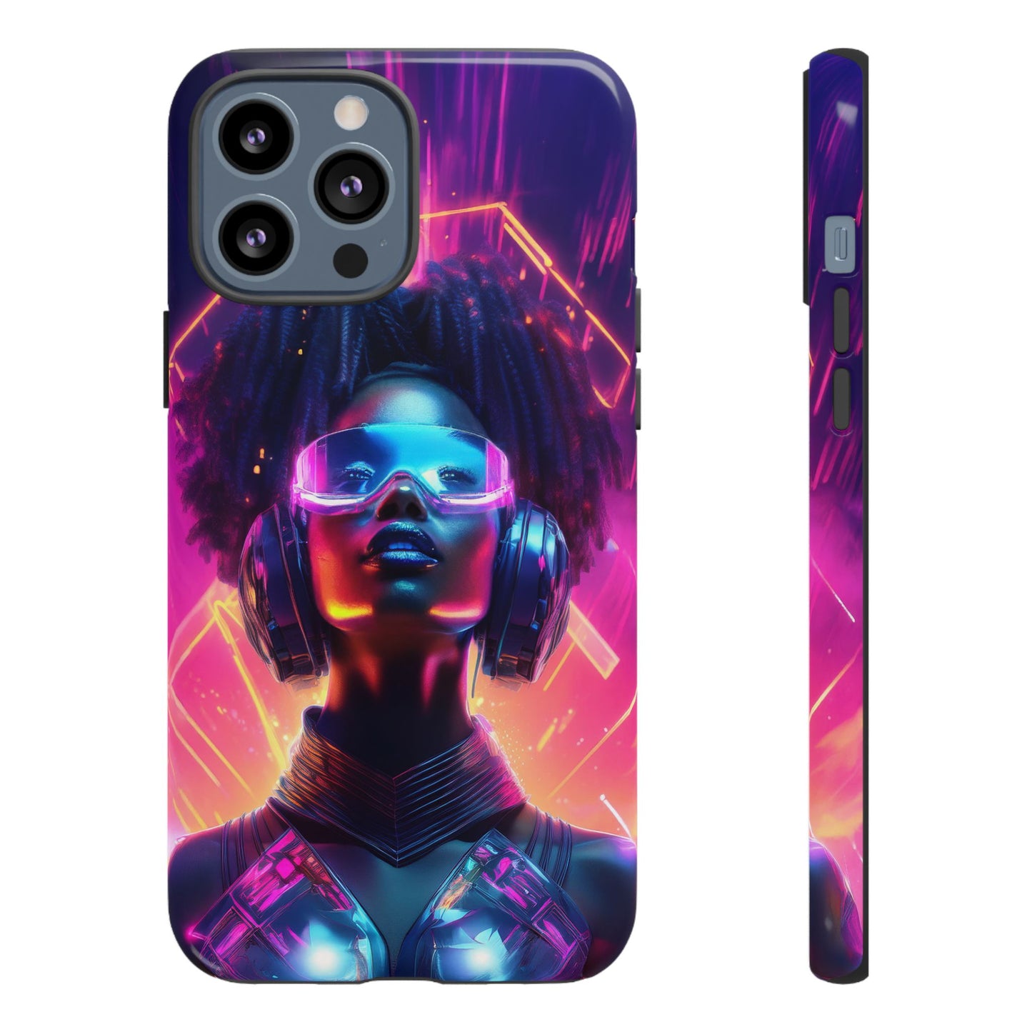 Futuristic Cyberpunk Female Cell Phone Case 030