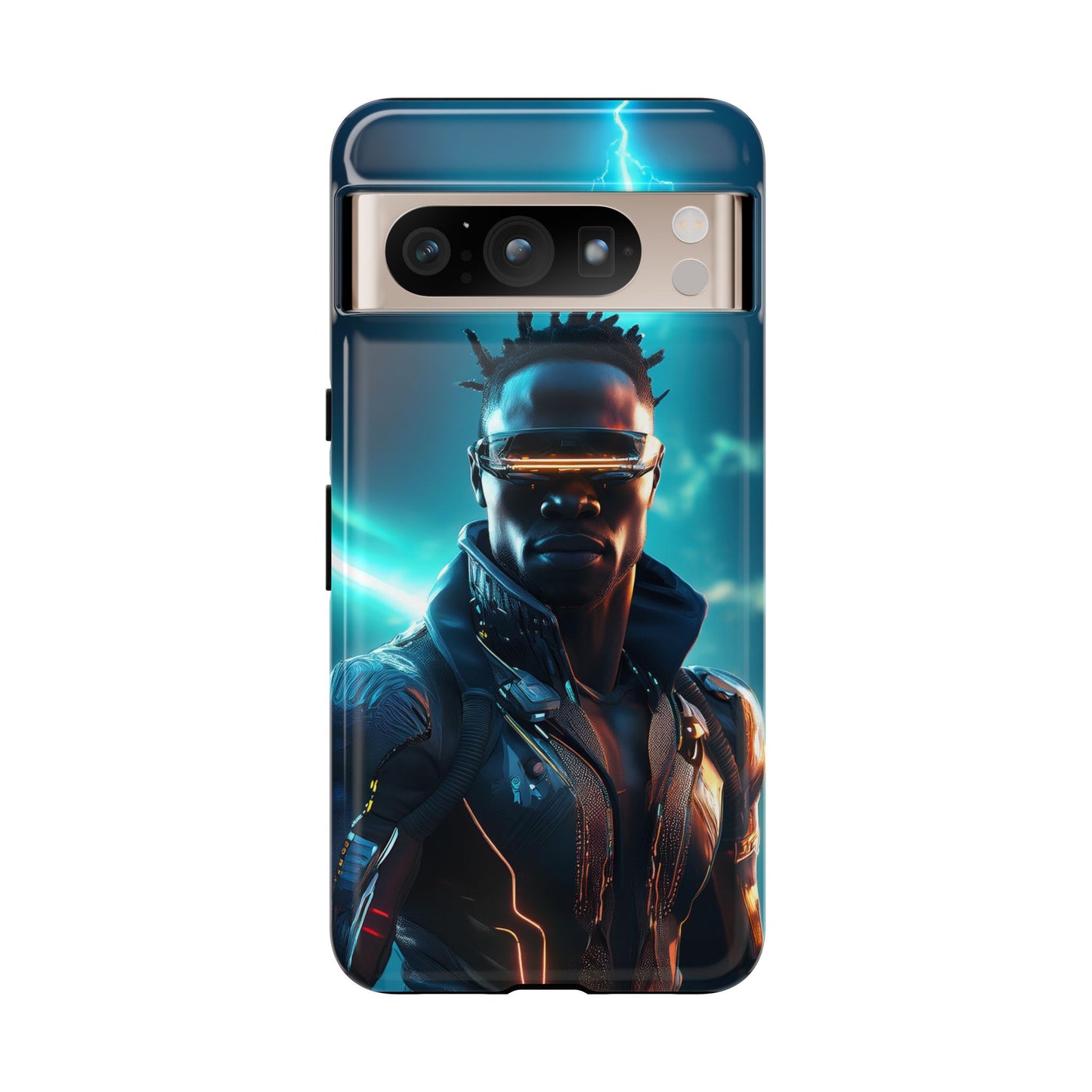 Futuristic Cyberpunk Male Cell Phone Case 014