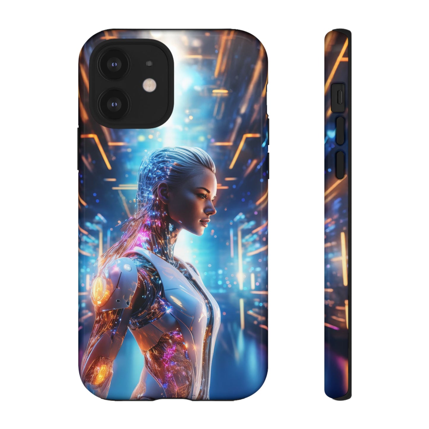 Futuristic Human Android Hybrid Cell Phone Case 008