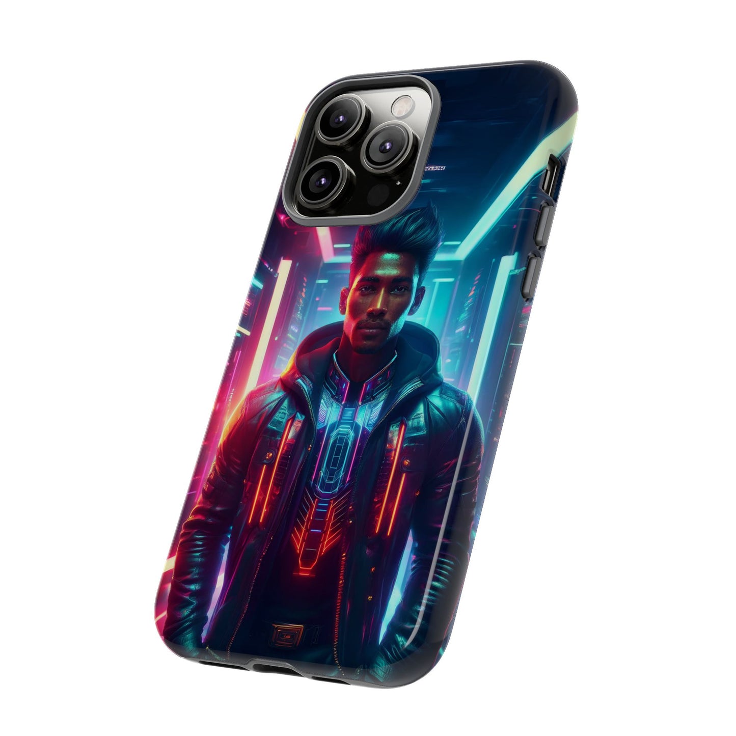 Futuristic Cyberpunk Male Cell Phone Case 001