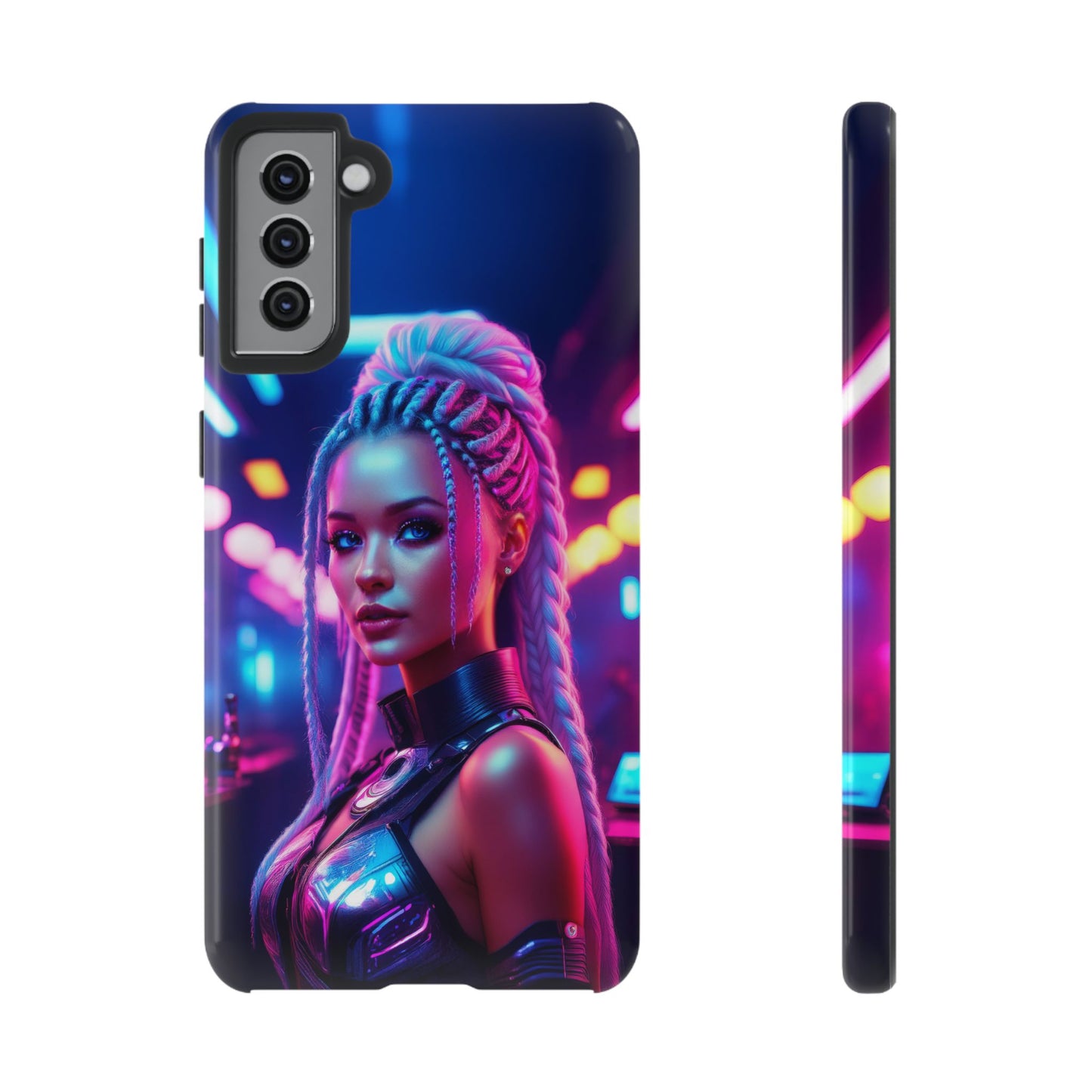 Futuristic Cyberpunk Female Cell Phone Case 007