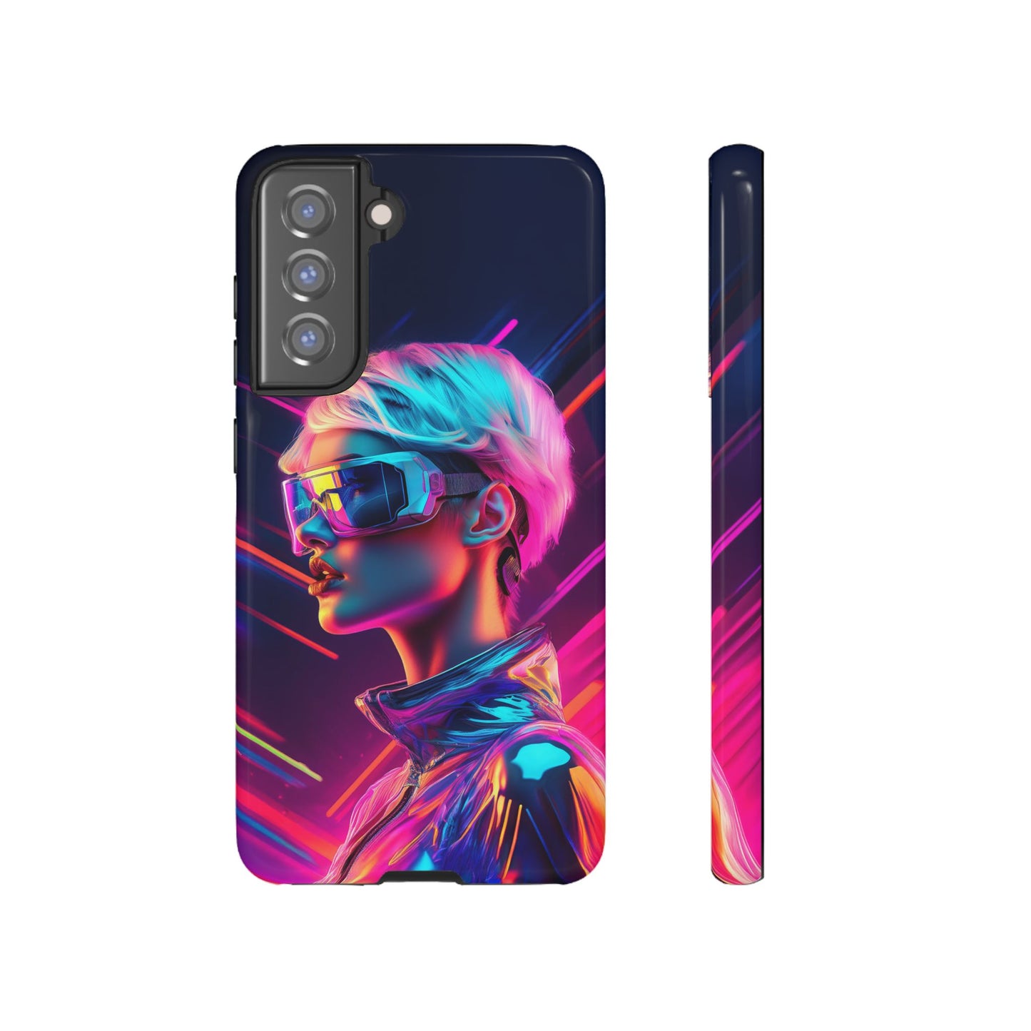 Futuristic Cyberpunk Female Cell Phone Case 031