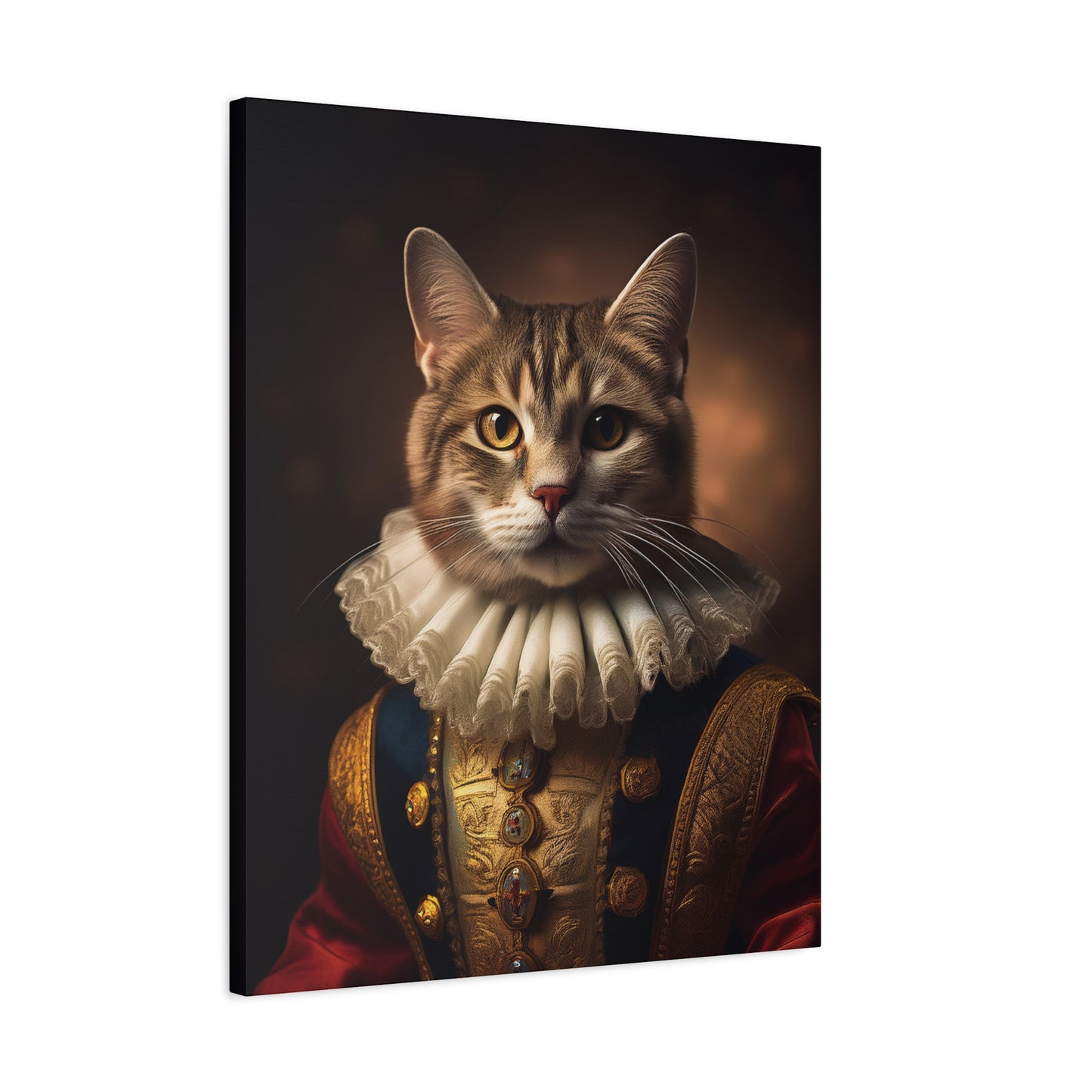 His Royal Feline Highness: The Duke of Purrington Canvas Art | Stretched Matte Wall Decor