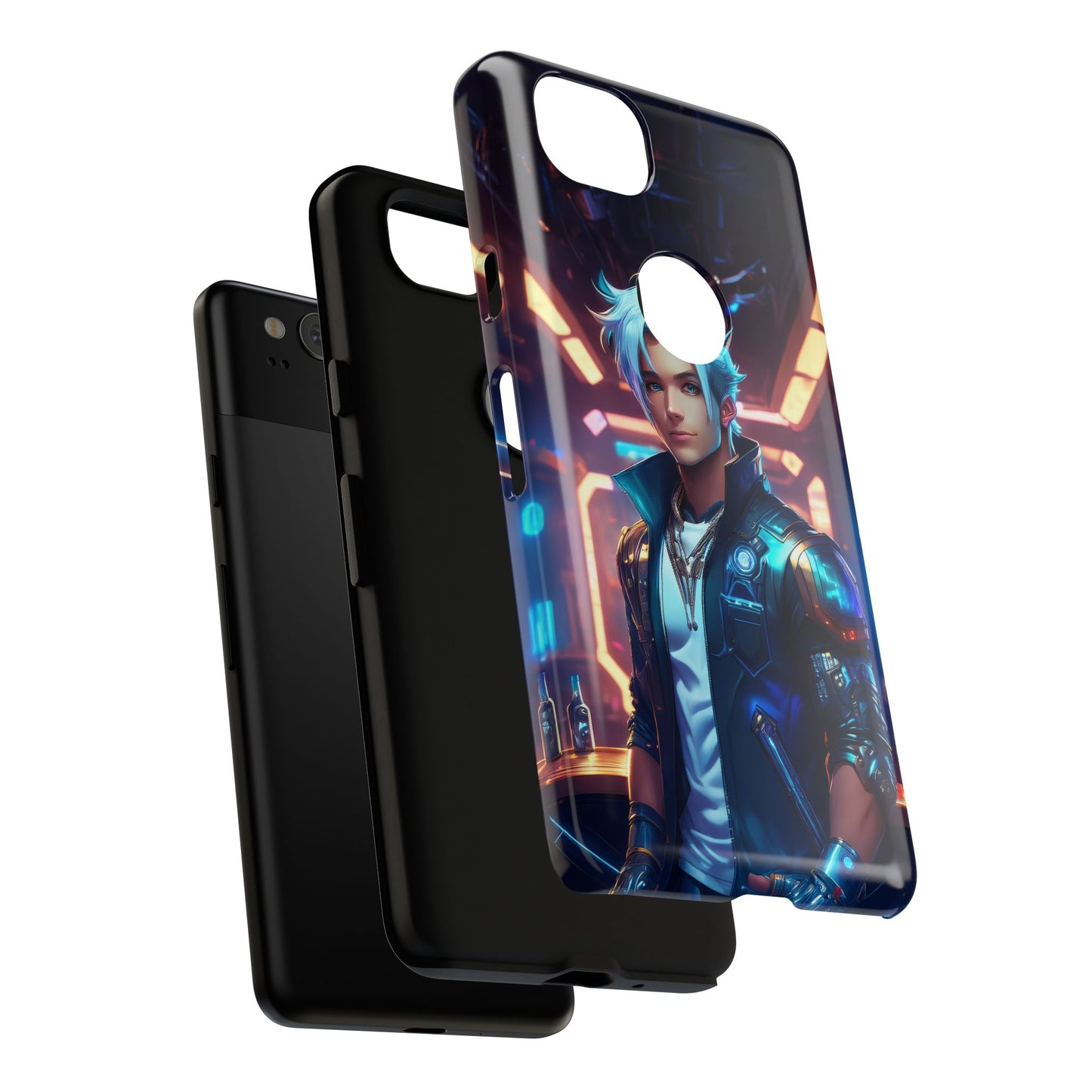 Futuristic Cyberpunk Male Cell Phone Case 009