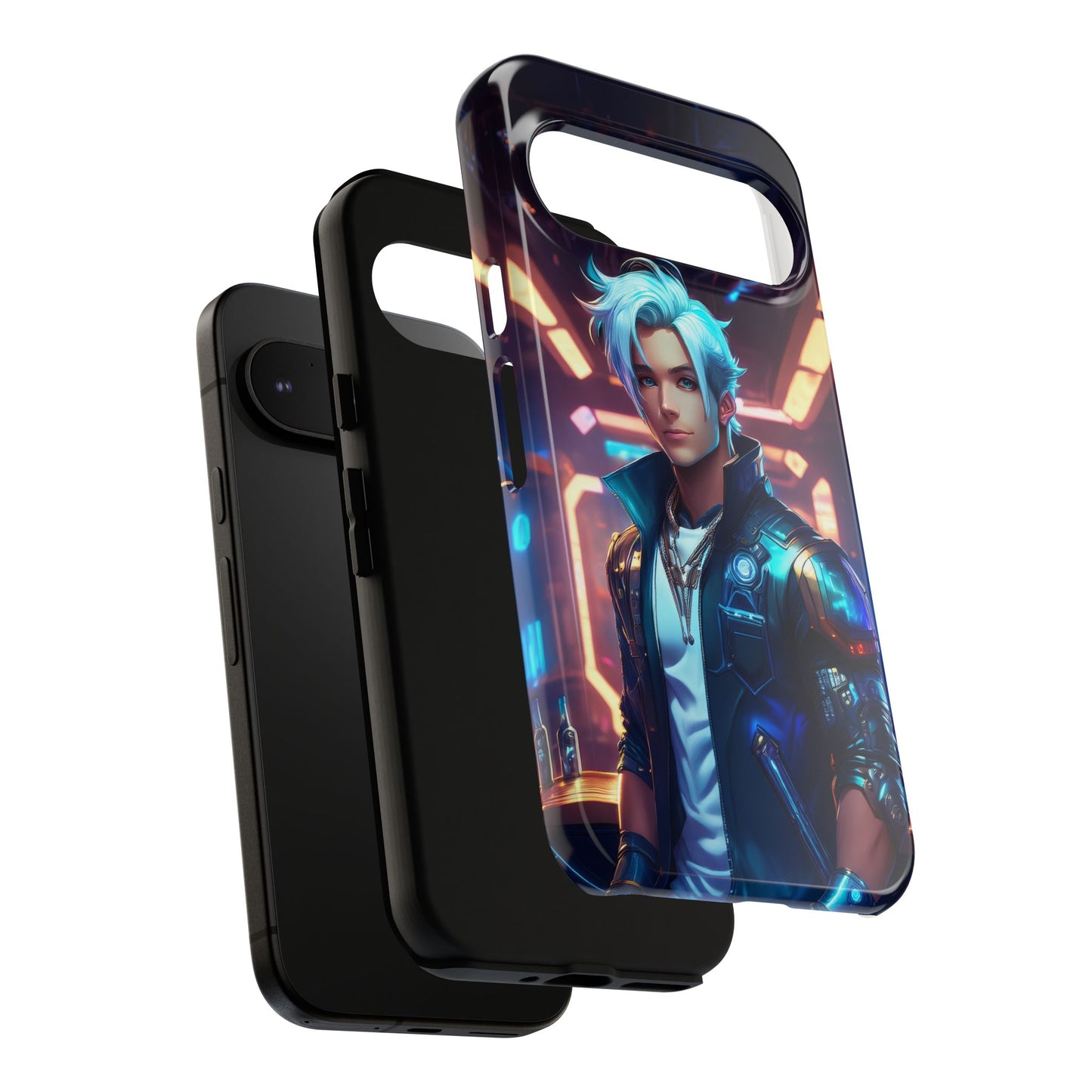 Futuristic Cyberpunk Male Cell Phone Case 009