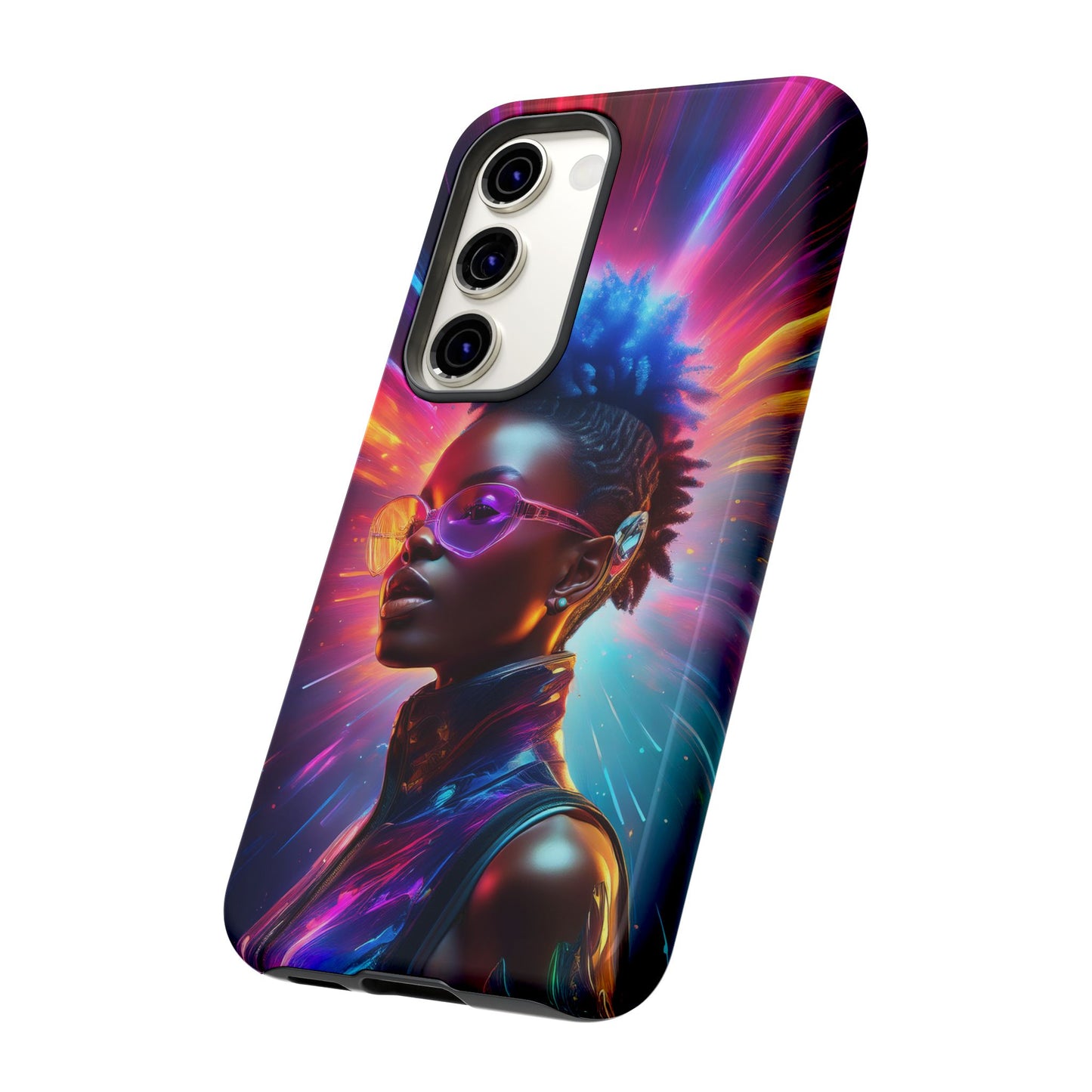 Futuristic Cyberpunk Female Cell Phone Case 026