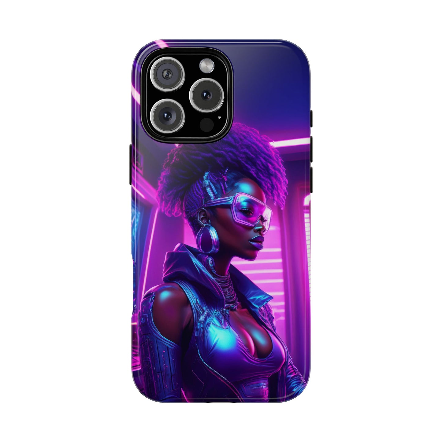 Futuristic Cyberpunk Female Cell Phone Case 004