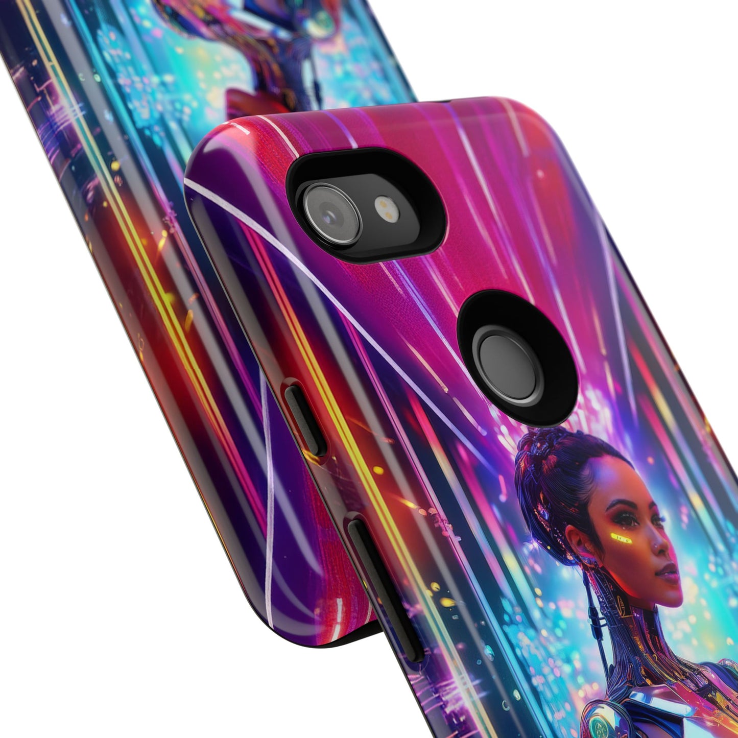 Futuristic Human Android Hybrid Cell Phone Case 006