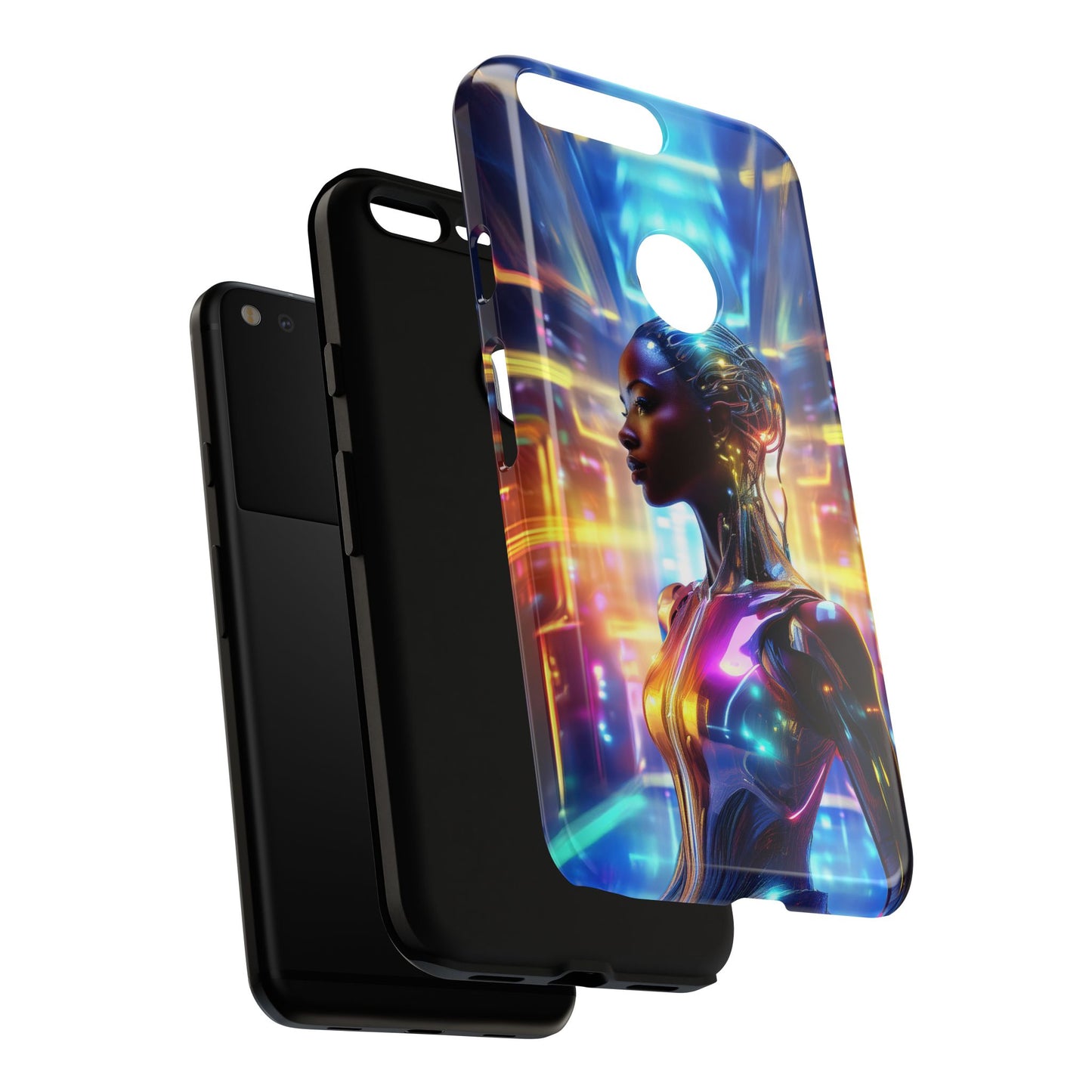 Futuristic Human Android Hybrid Cell Phone Case 011