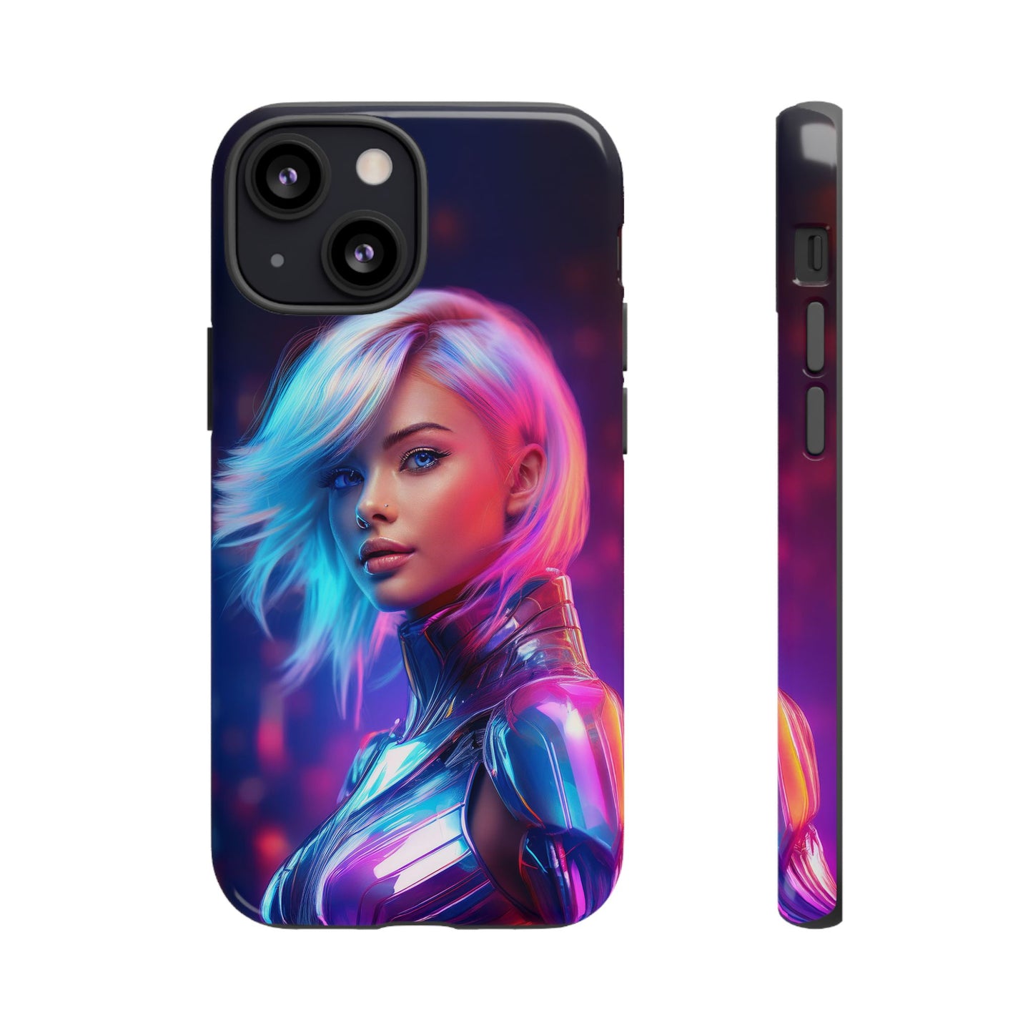 Futuristic Cyberpunk Female Cell Phone Case 028