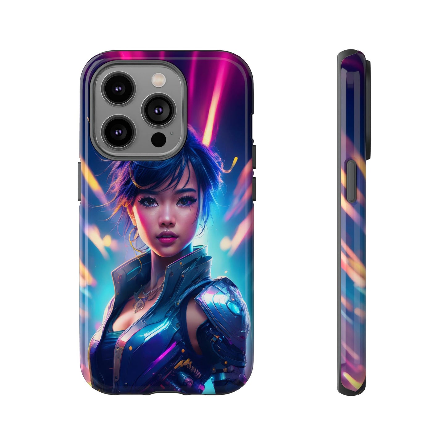 Futuristic Cyberpunk Female Cell Phone Case 024