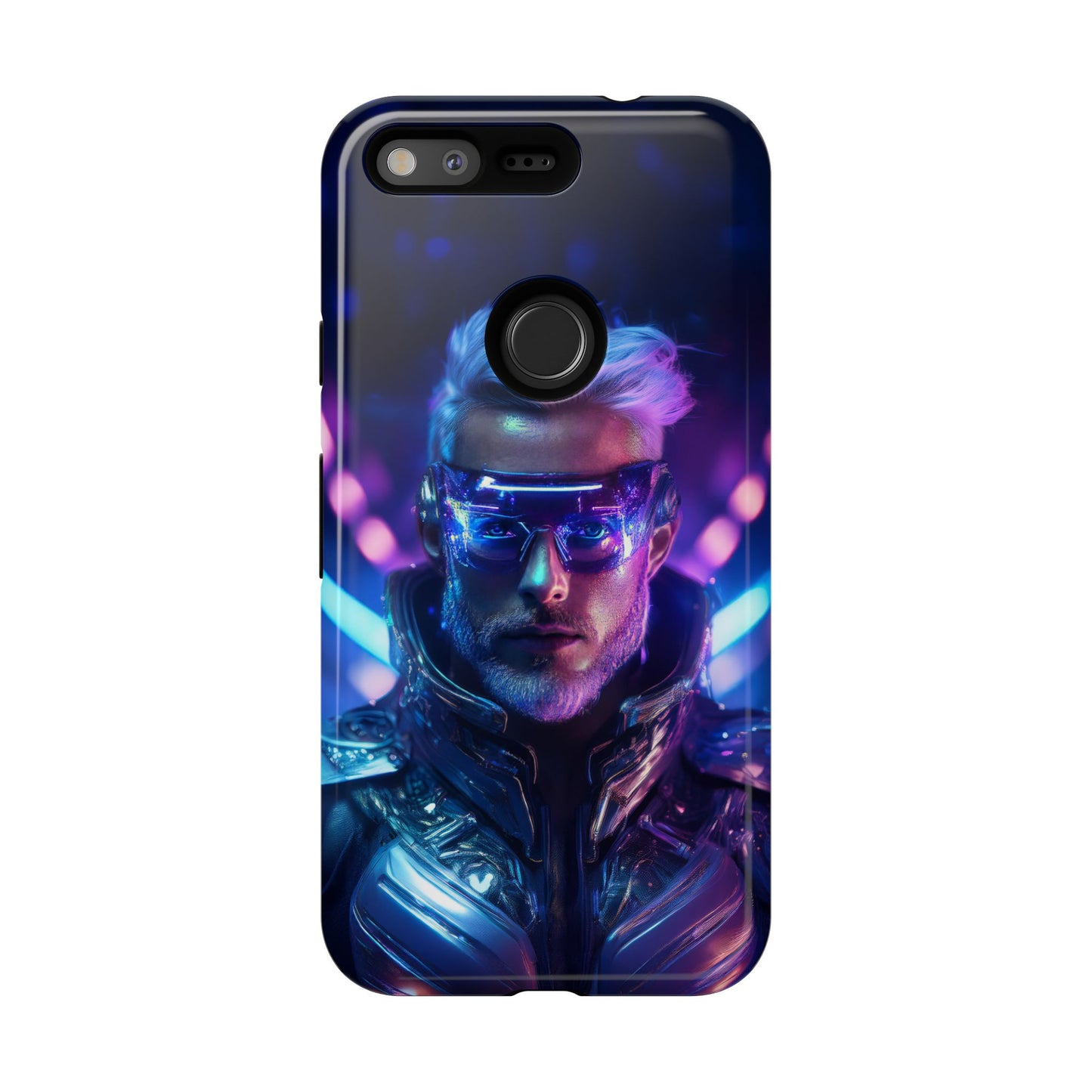 Futuristic Cyberpunk Male Cell Phone Case 020