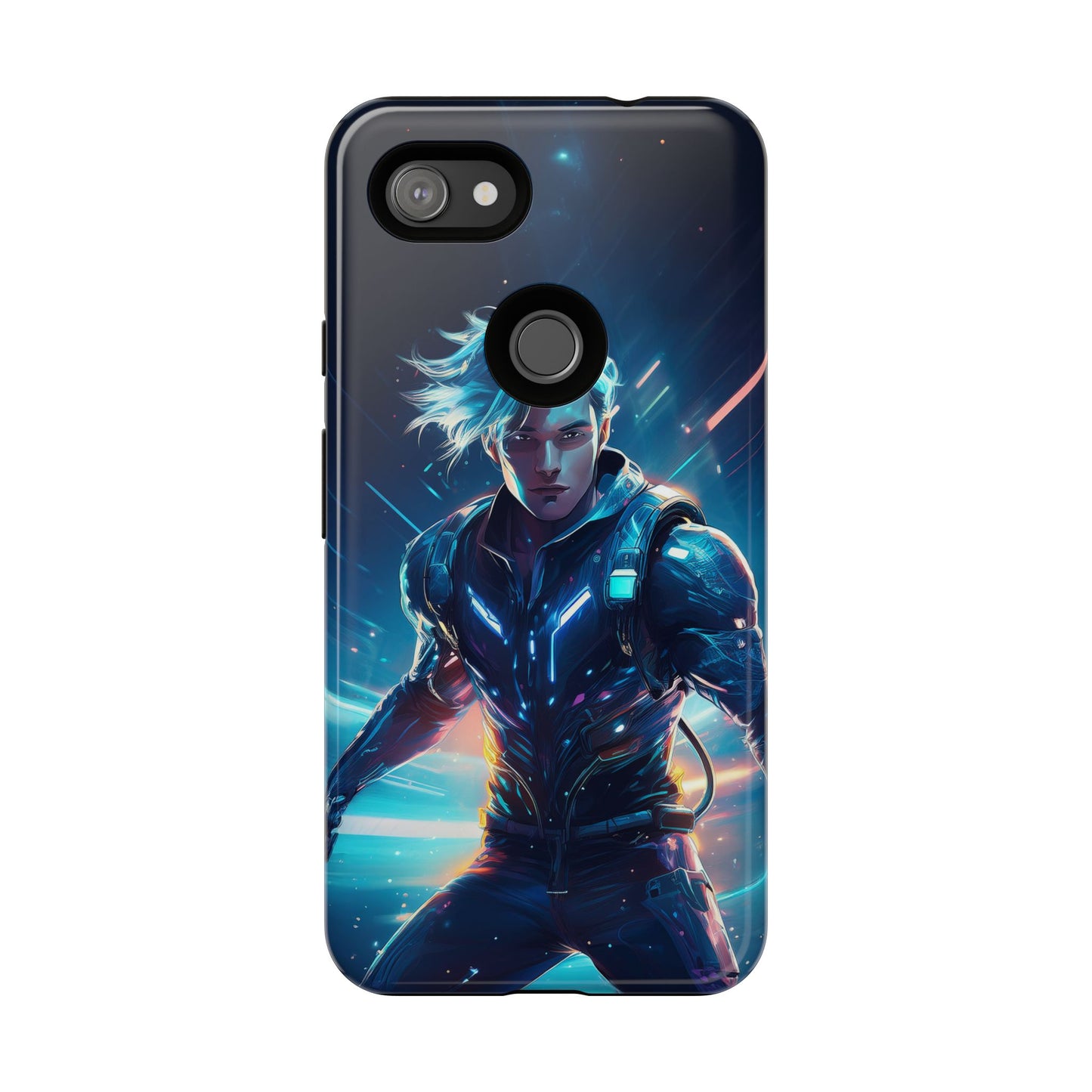 Futuristic Cyberpunk Male Cell Phone Case 024