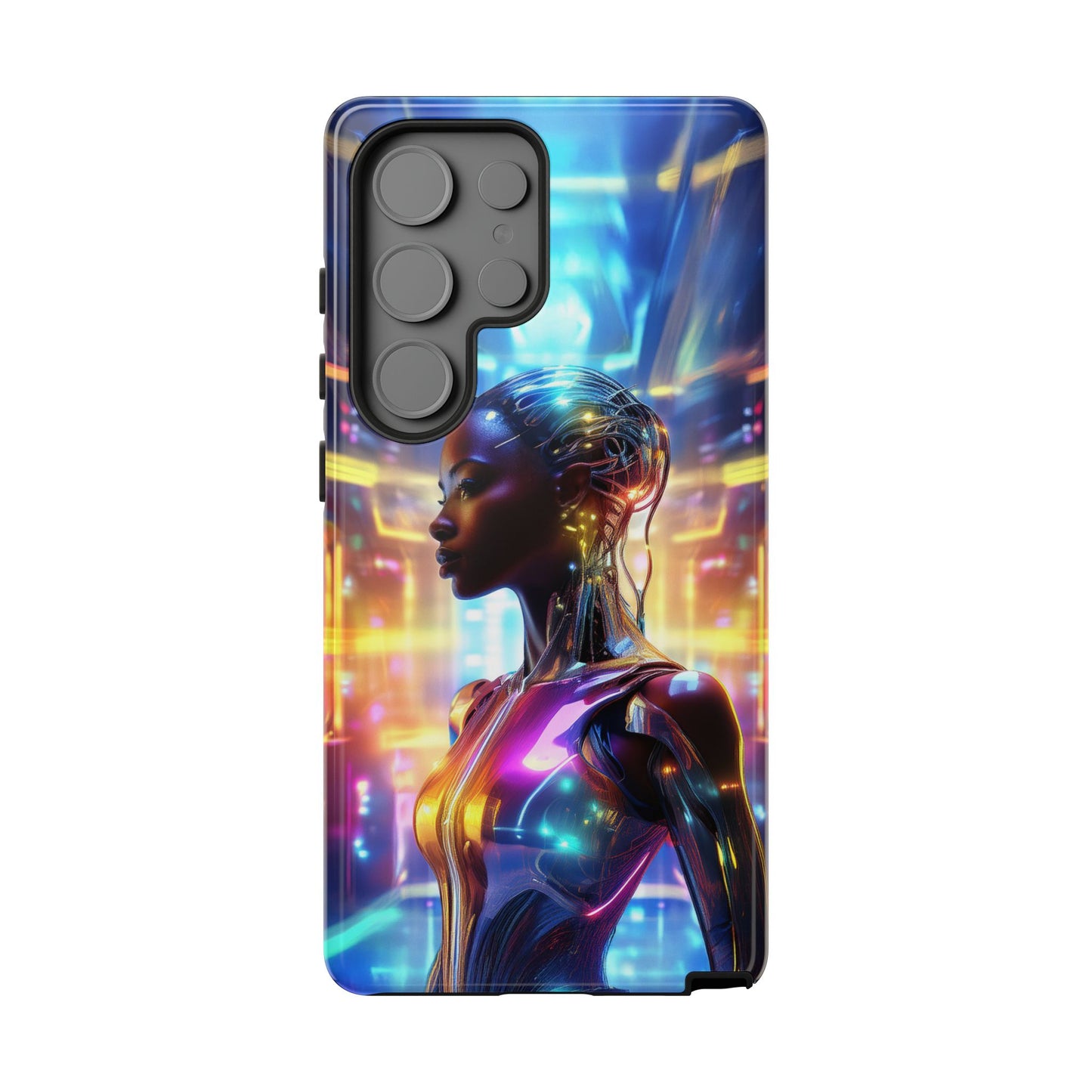 Futuristic Human Android Hybrid Cell Phone Case 011