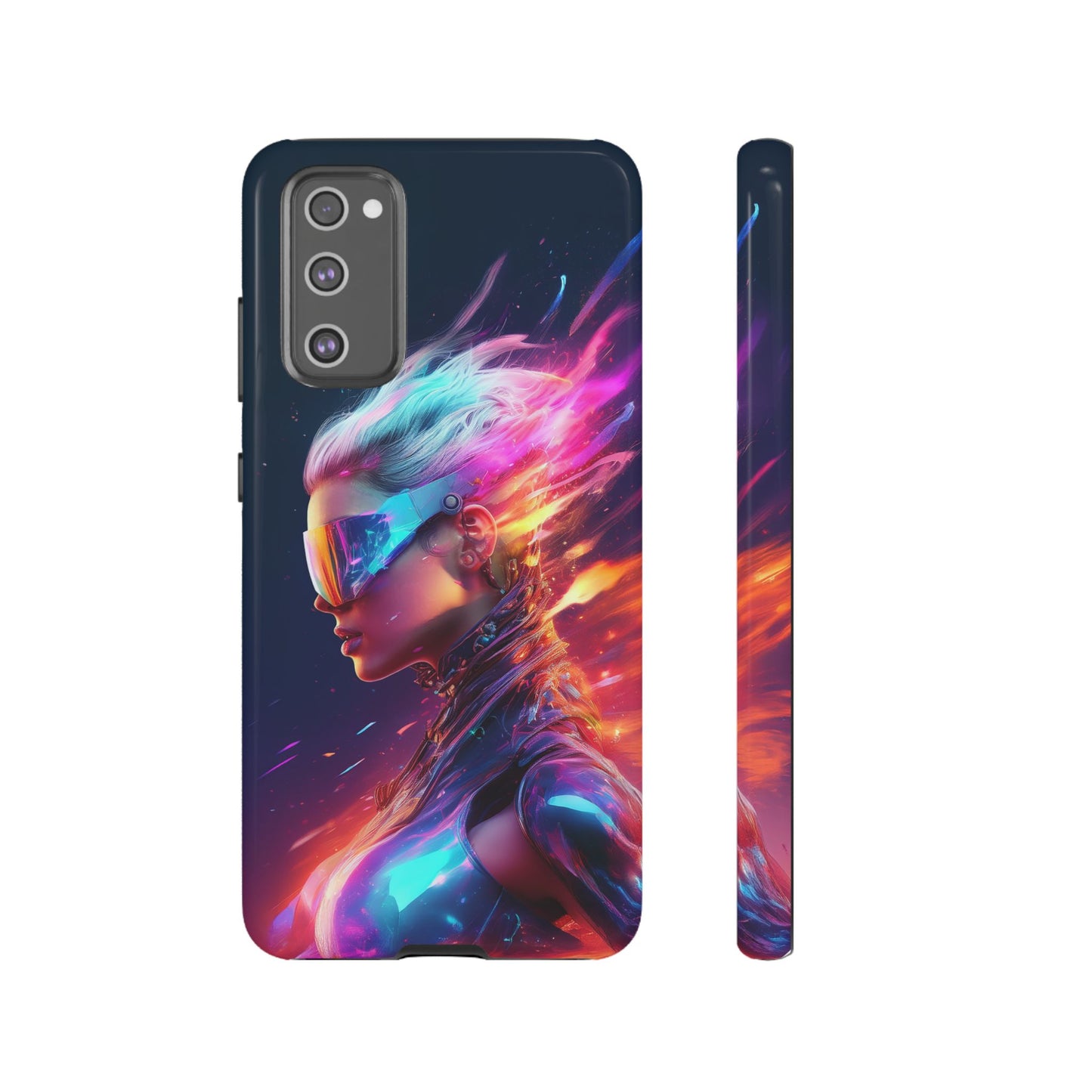 Futuristic Cyberpunk Female Cell Phone Case 025