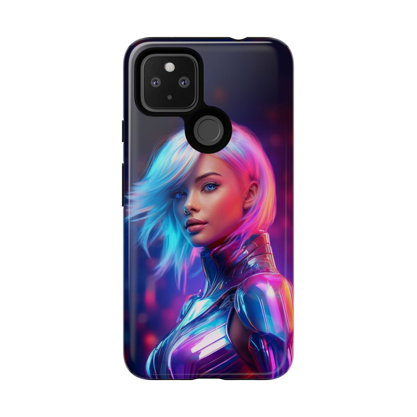 Futuristic Cyberpunk Female Cell Phone Case 028