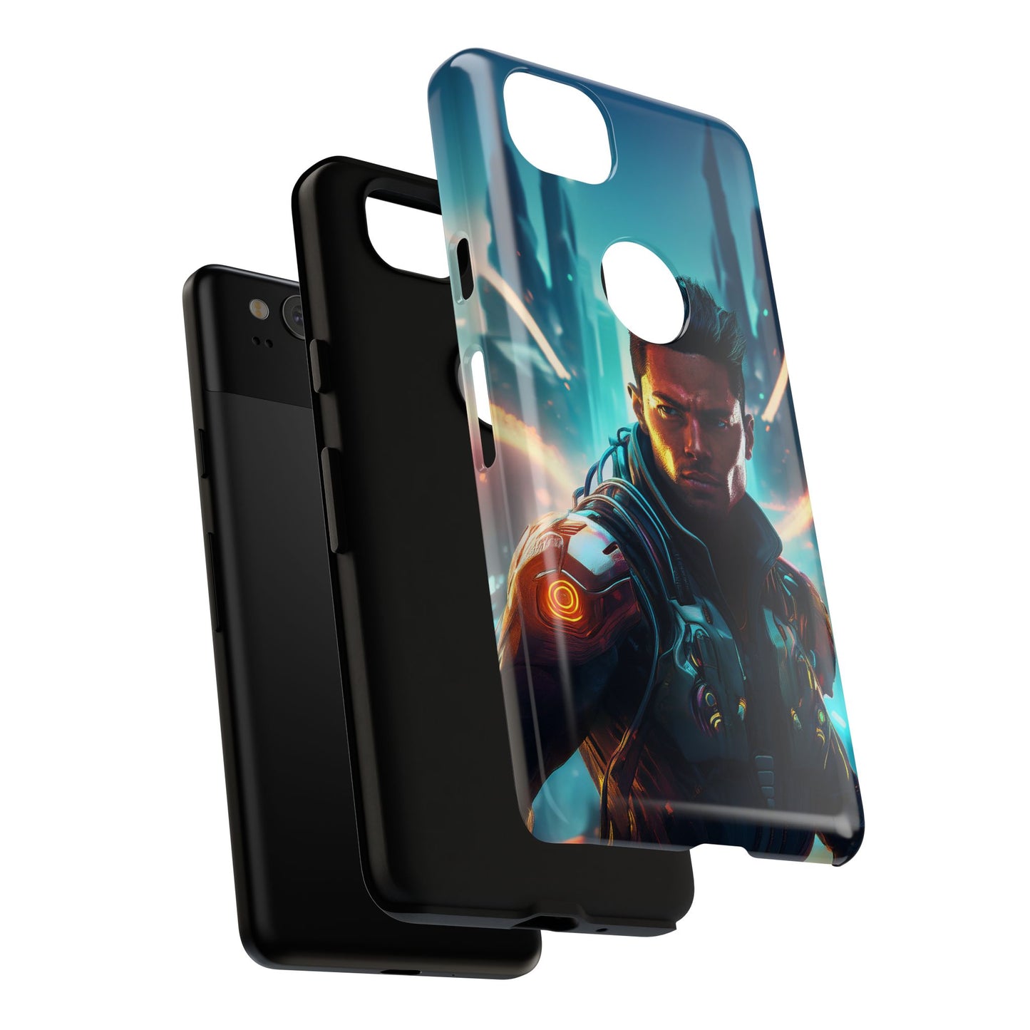 Futuristic Cyberpunk Male Cell Phone Case 015