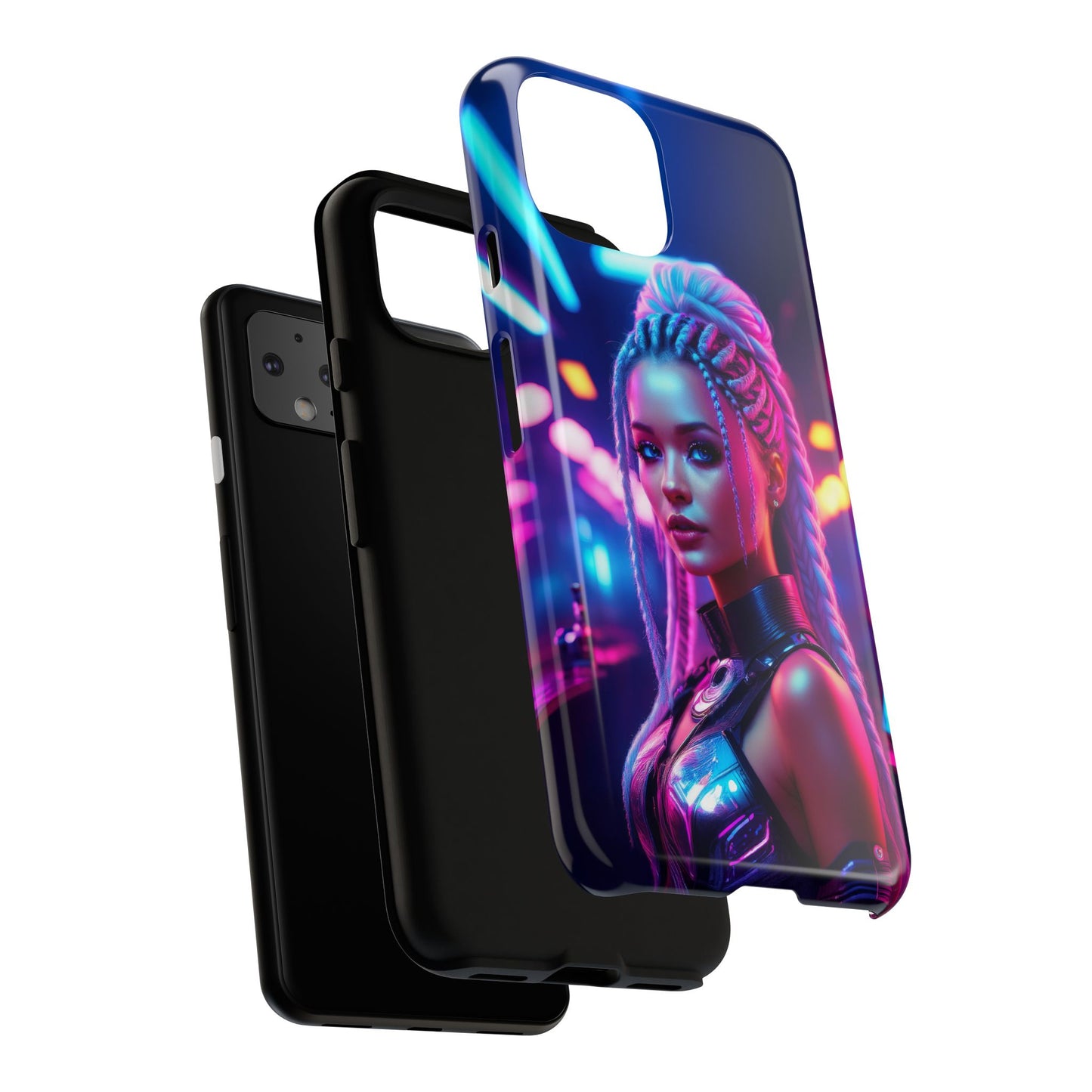 Futuristic Cyberpunk Female Cell Phone Case 007