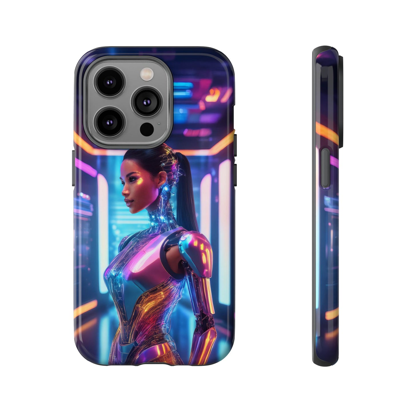 Futuristic Human Android Hybrid Cell Phone Case 016