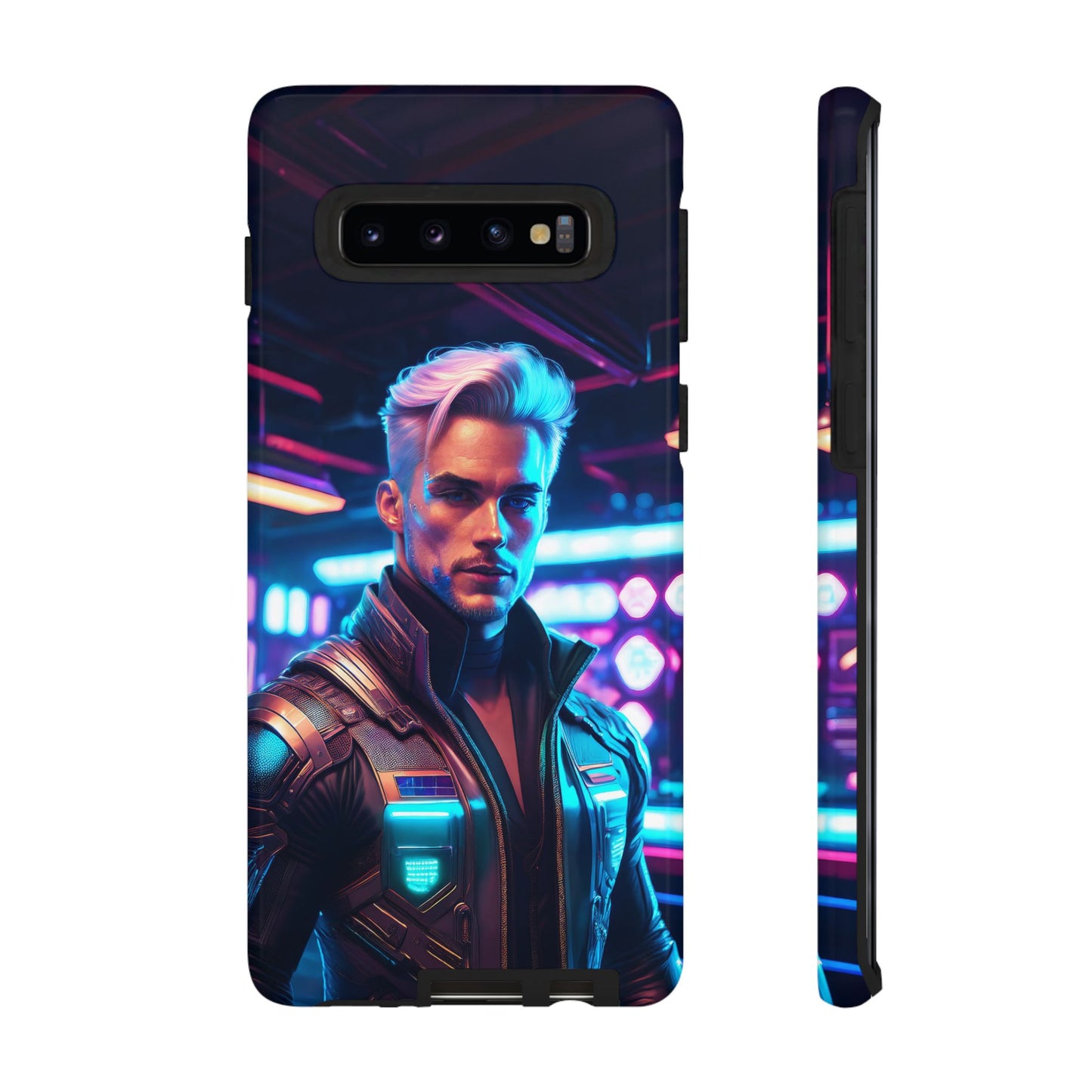 Futuristic Cyberpunk Male Cell Phone Case 008