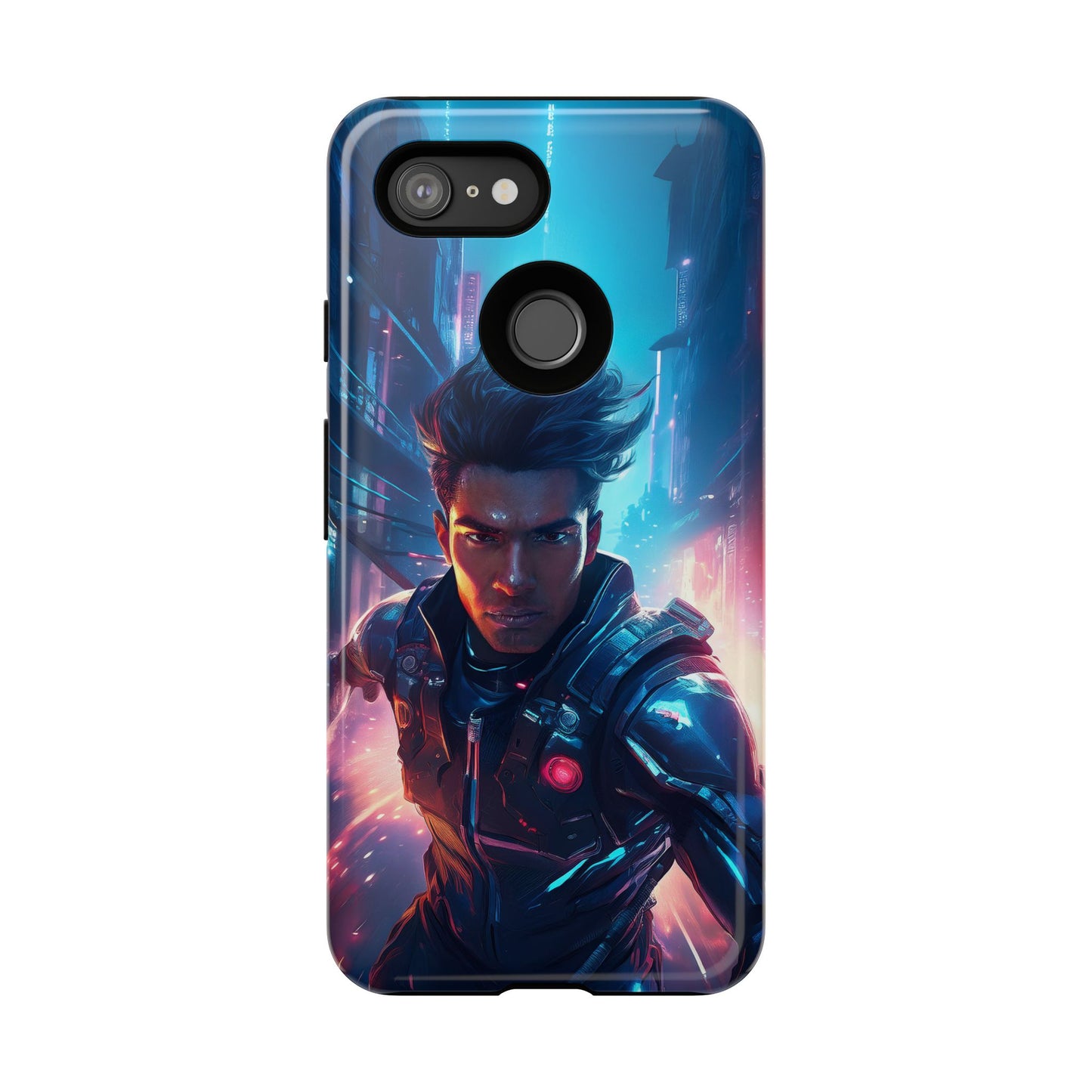 Futuristic Cyberpunk Male Cell Phone Case 017