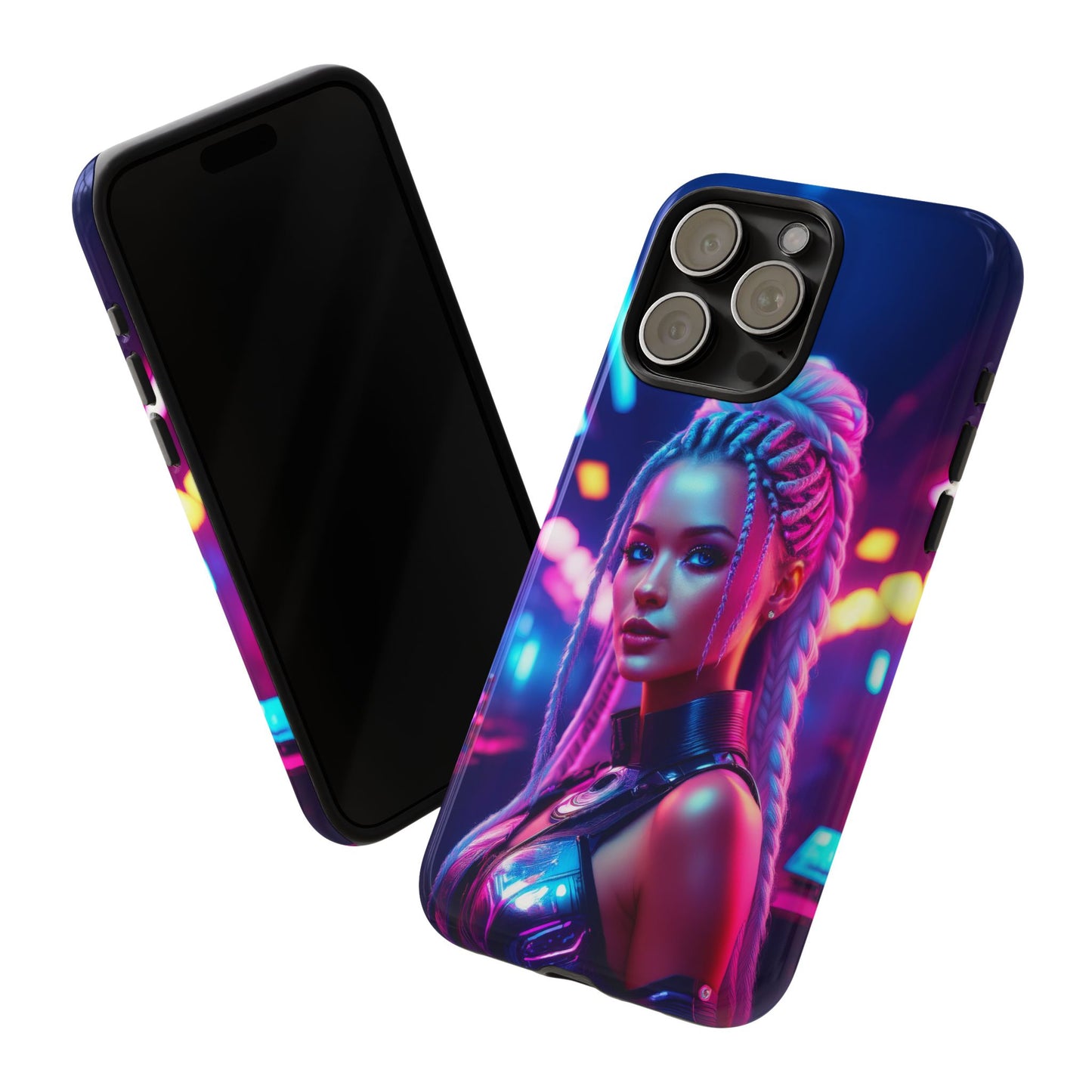 Futuristic Cyberpunk Female Cell Phone Case 007