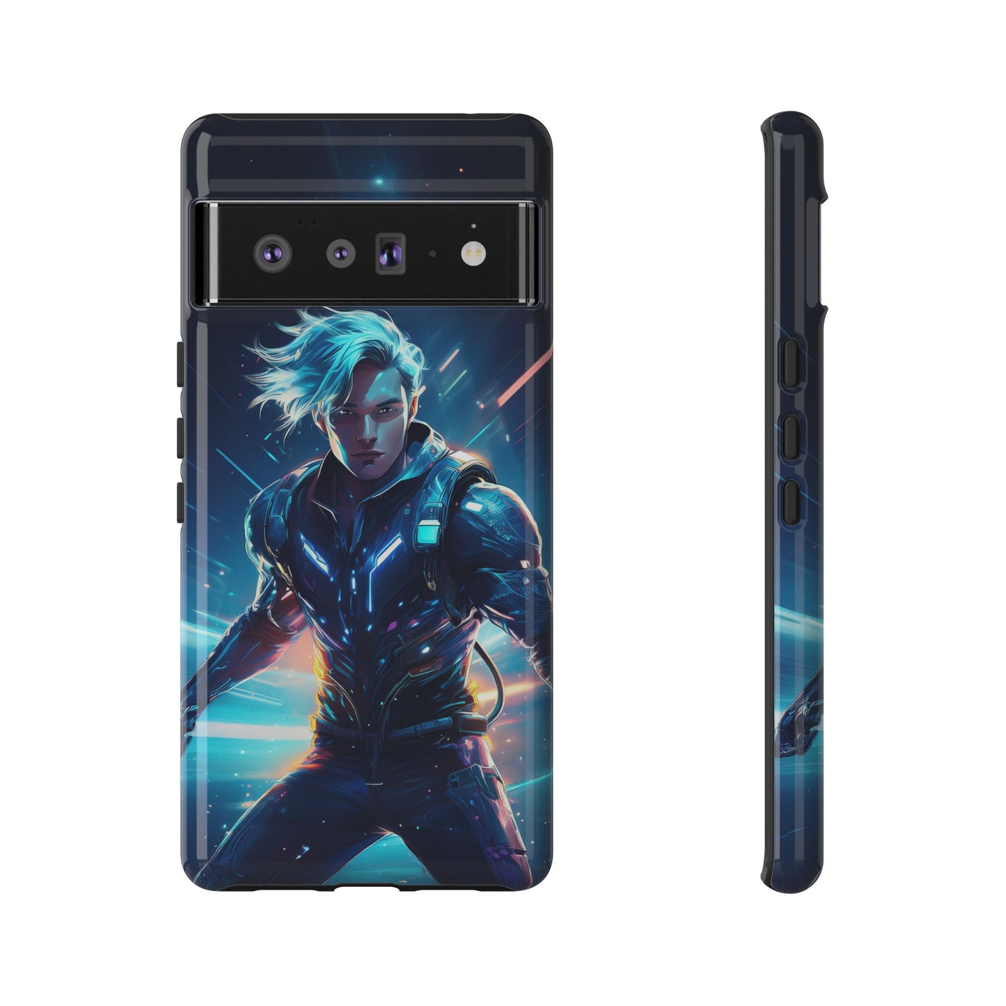 Futuristic Cyberpunk Male Cell Phone Case 024