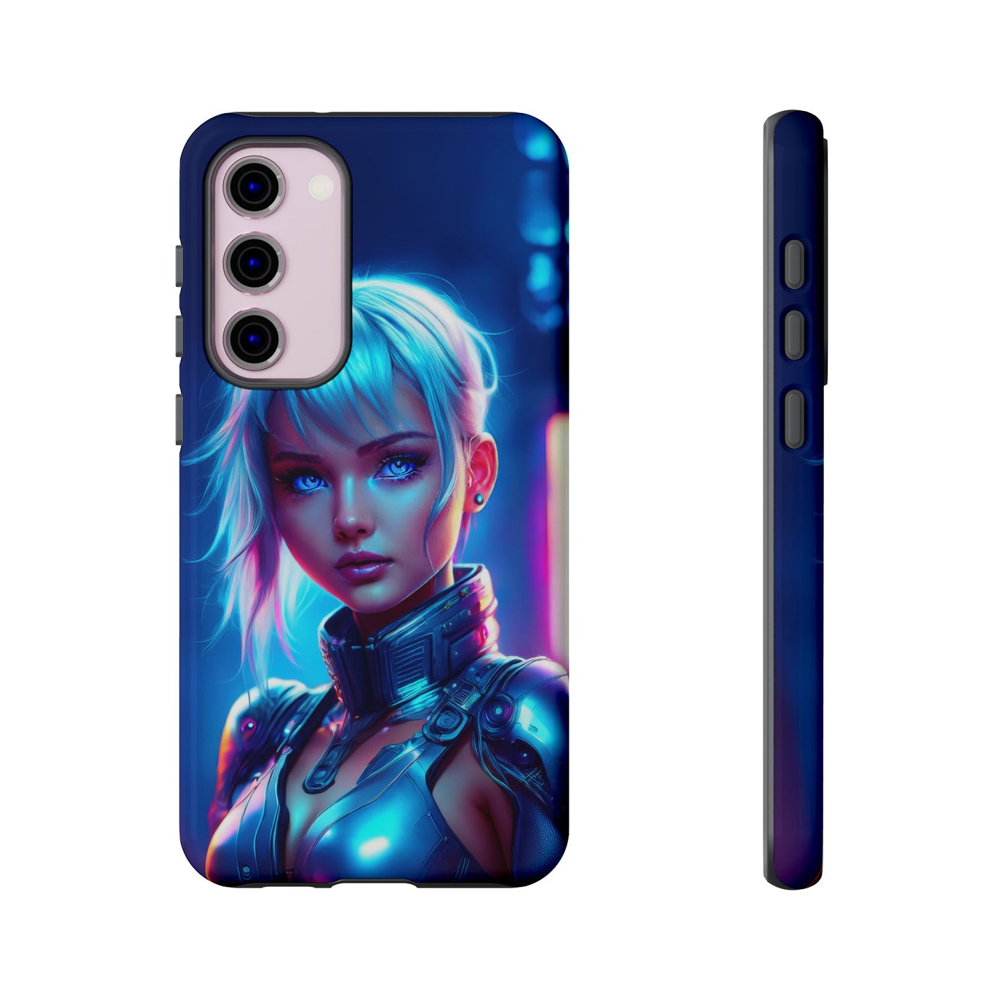 Futuristic Cyberpunk Female Cell Phone Case 013