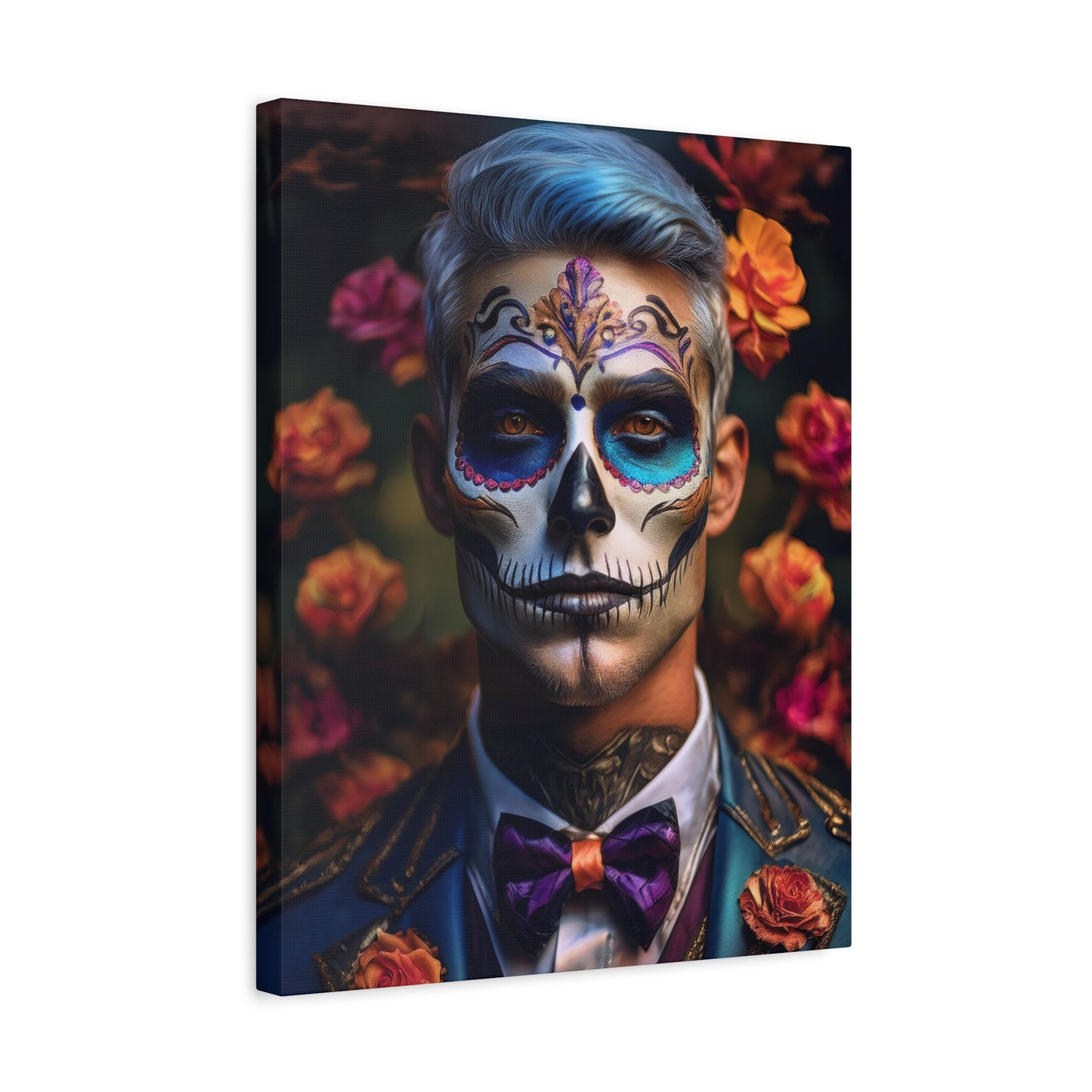 Dia de los Muertos Canvas Art | Day of the Dead - Stretched Matte Wall Decor 001