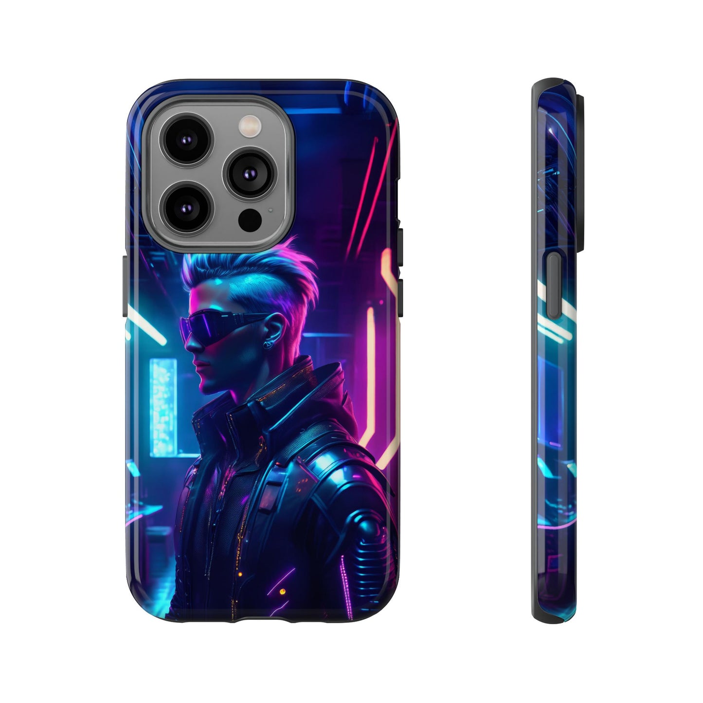 Futuristic Cyberpunk Male Cell Phone Case 002