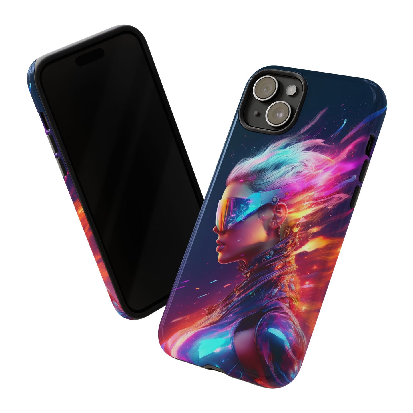 Futuristic Cyberpunk Female Cell Phone Case 025