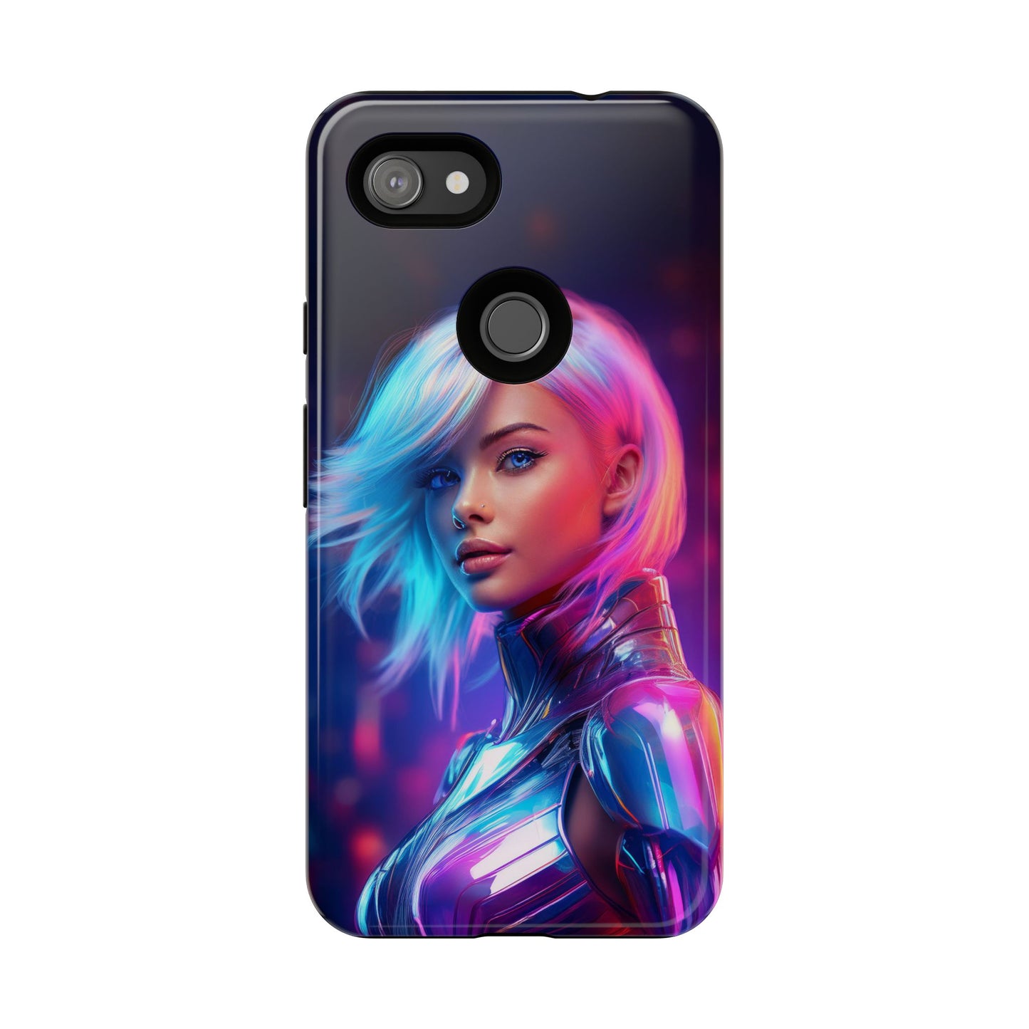 Futuristic Cyberpunk Female Cell Phone Case 028